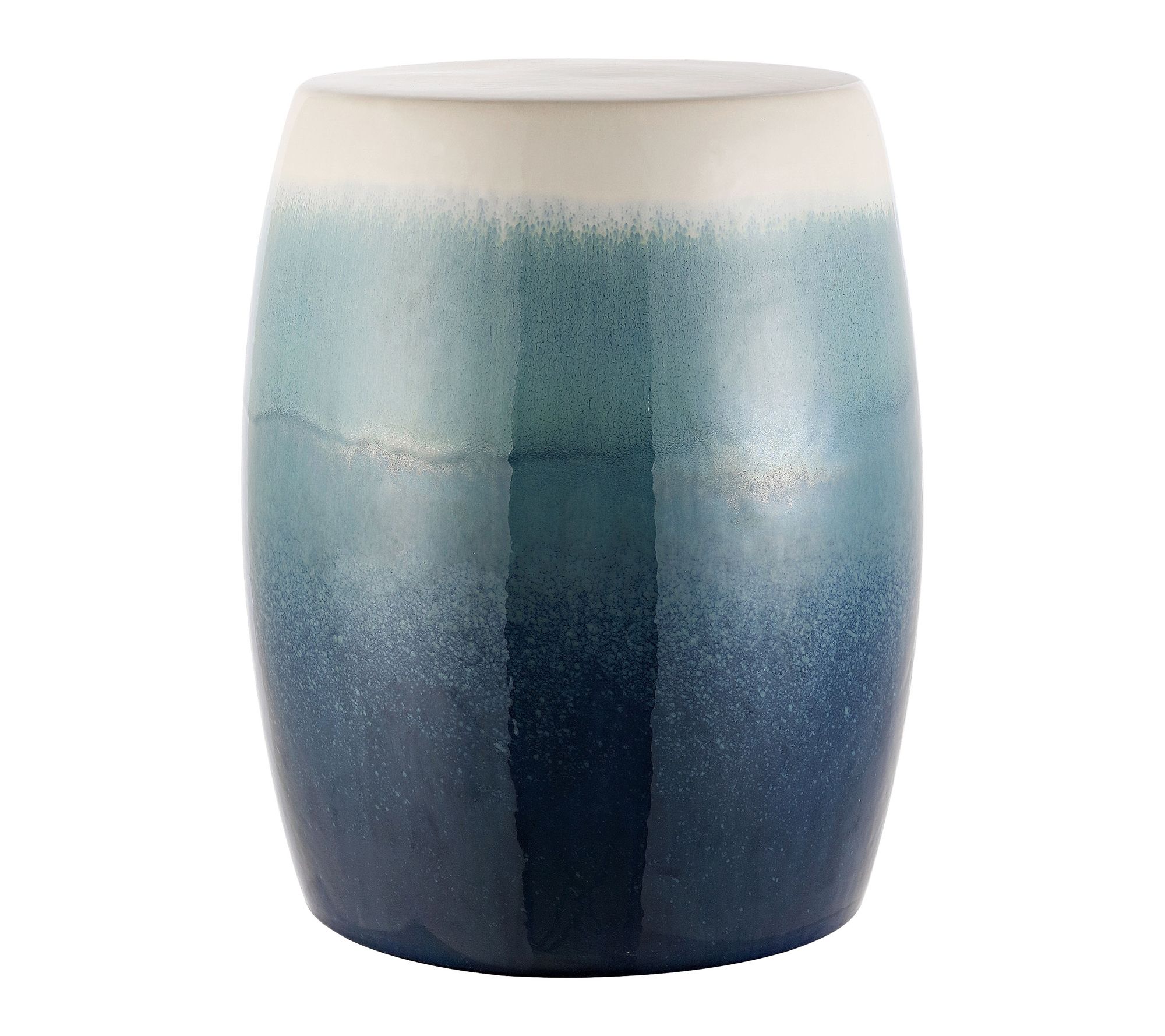 Norel, 18.5 Inch, Ceramic Garden Stool by Valerie