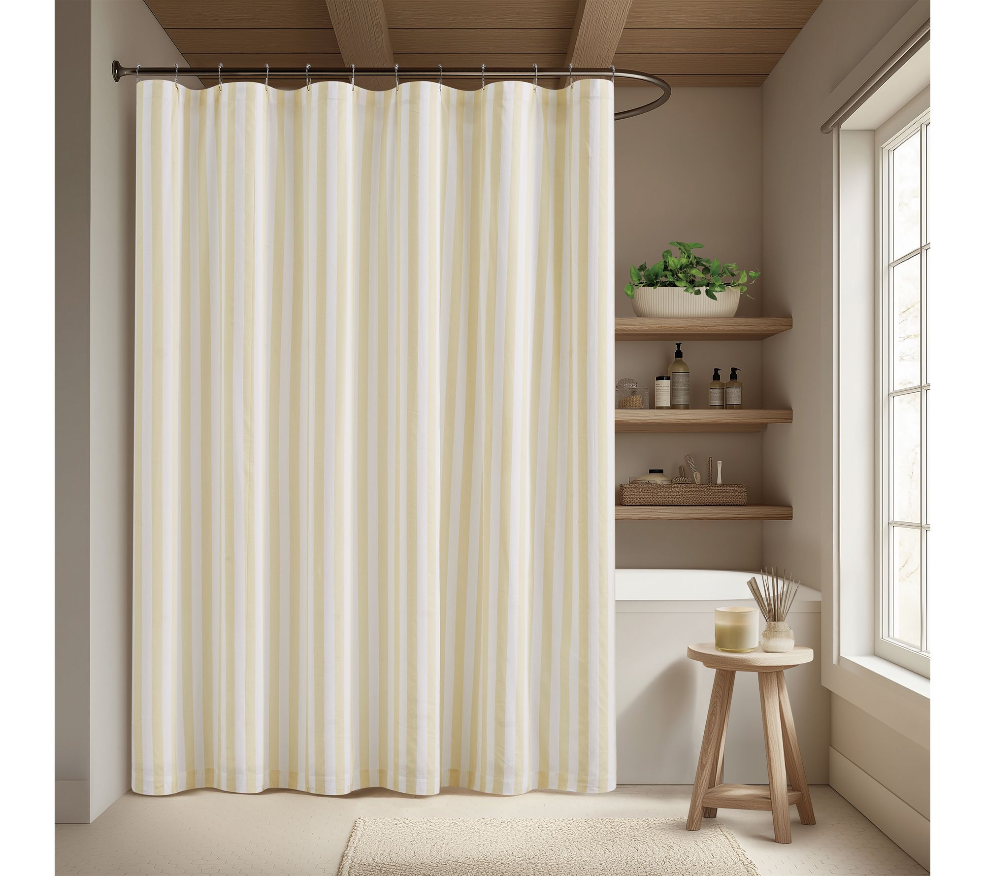 Brooklyn Loom Levi Stripe Shower Curtain