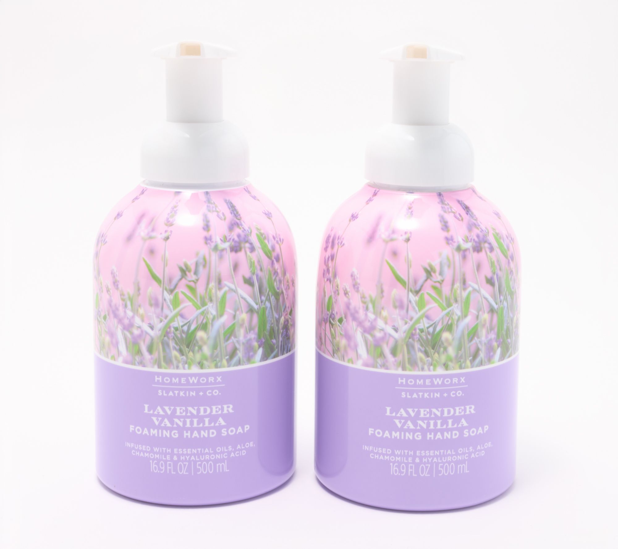 "As Is" HomeWorx by Slatkin + Co. S/2 16oz Lav Vanilla Soaps