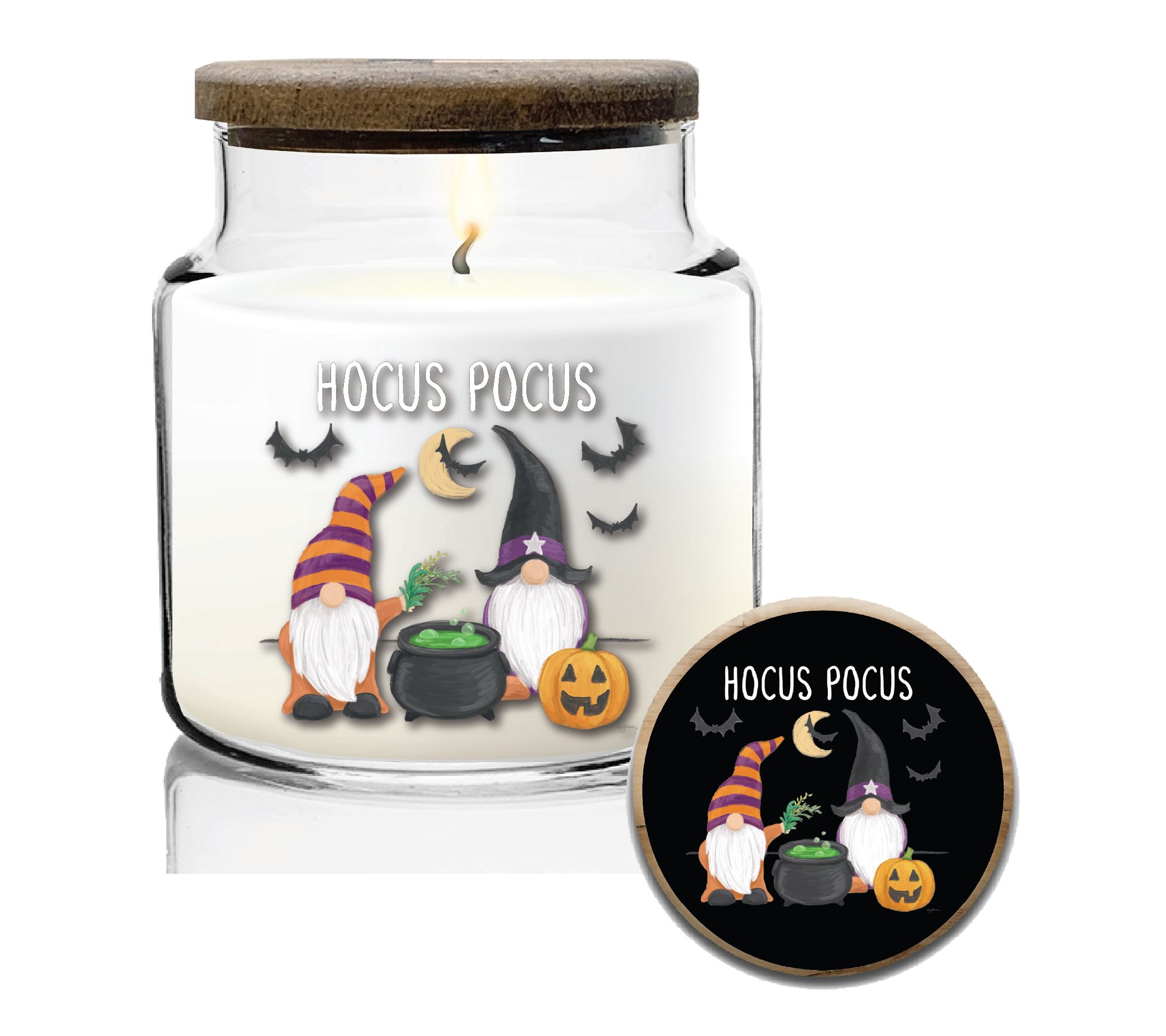 Courtside Market Hocus Pocus Gnomes II 14 oz Candle w/ Wooden Lid