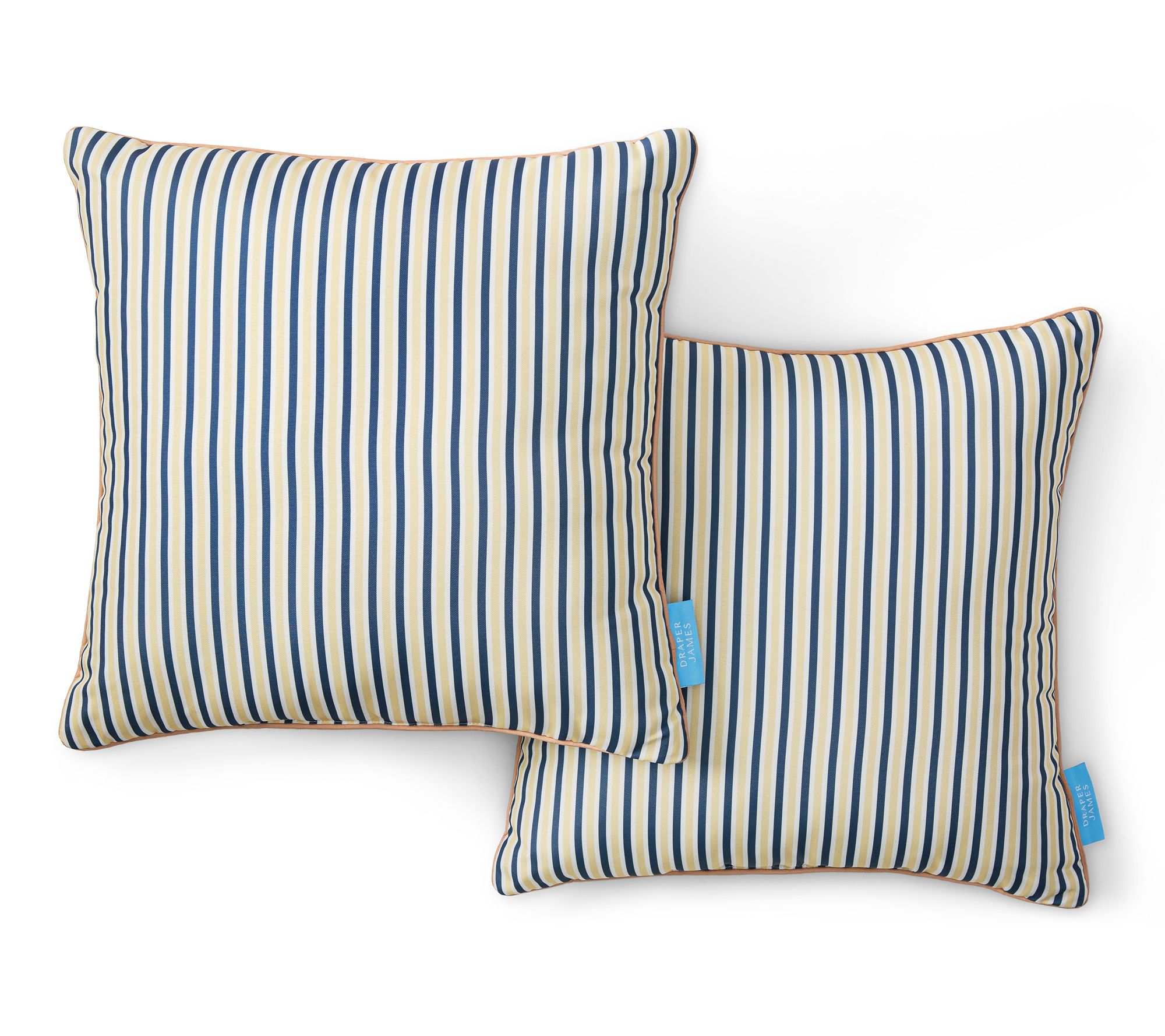 Draper James Canopy Stripe 20"x20" Outdoor Pillow 2-Pack