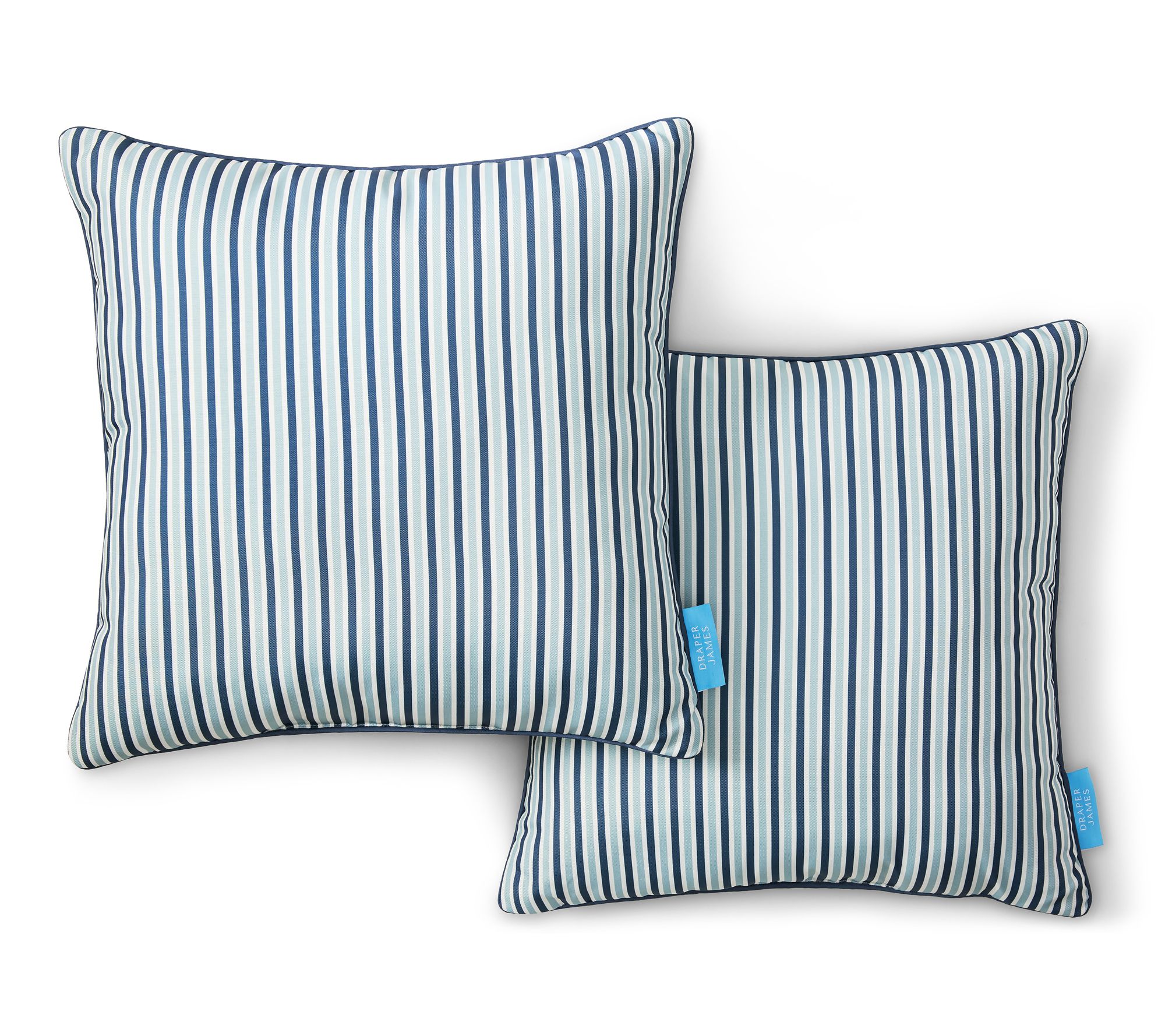 Draper James Canopy Stripe 20"x20" Outdoor Pillow 2-Pack