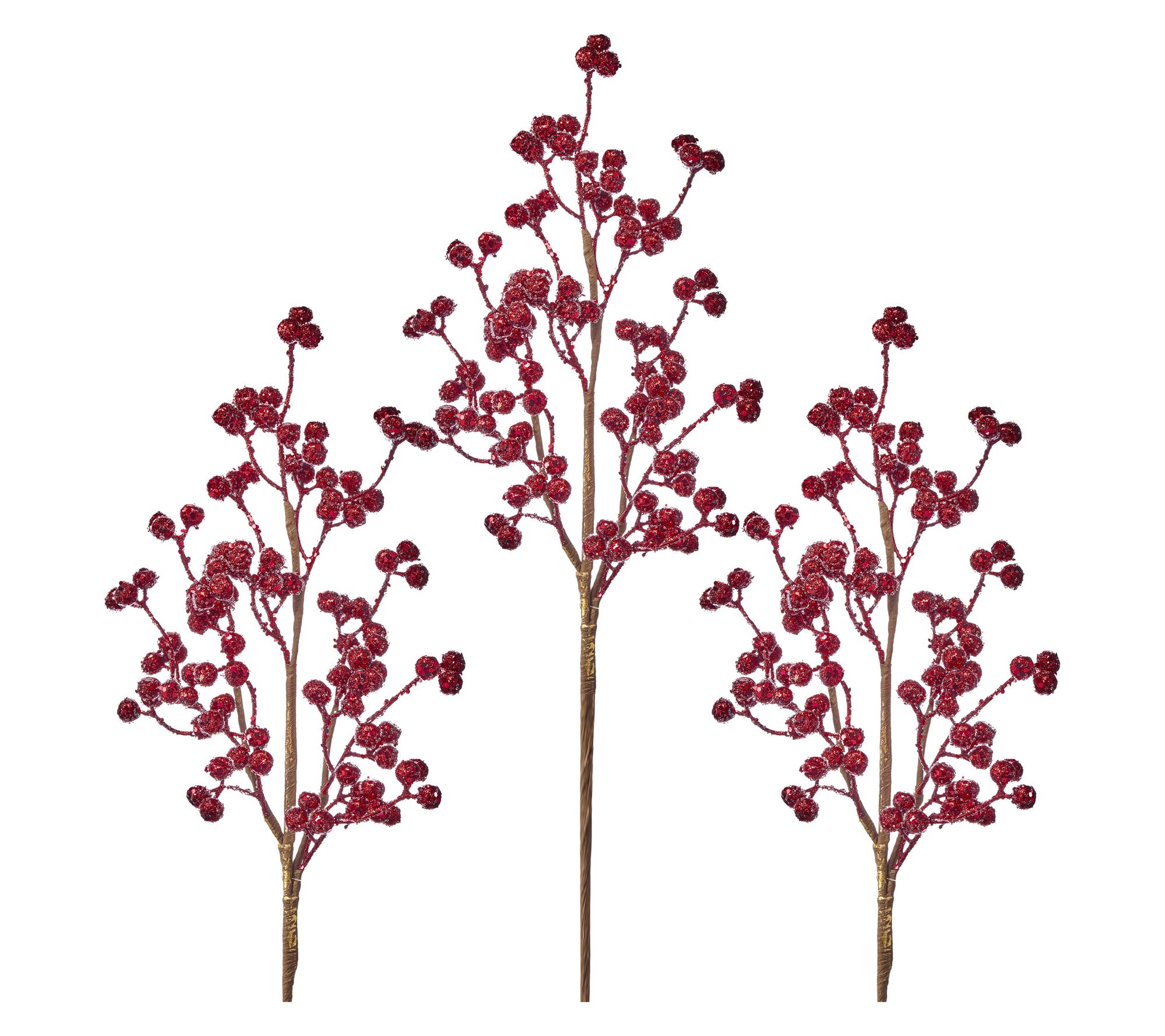 24" Micro Bead Iced Berry Spray Set of 3 by Valerie