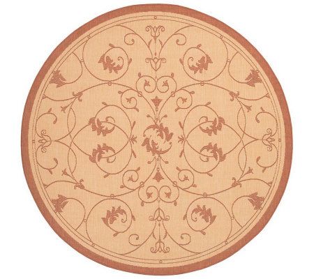 Couristan Recife Veranda Indoor/Outdoor 7'6"Diam Round Rug