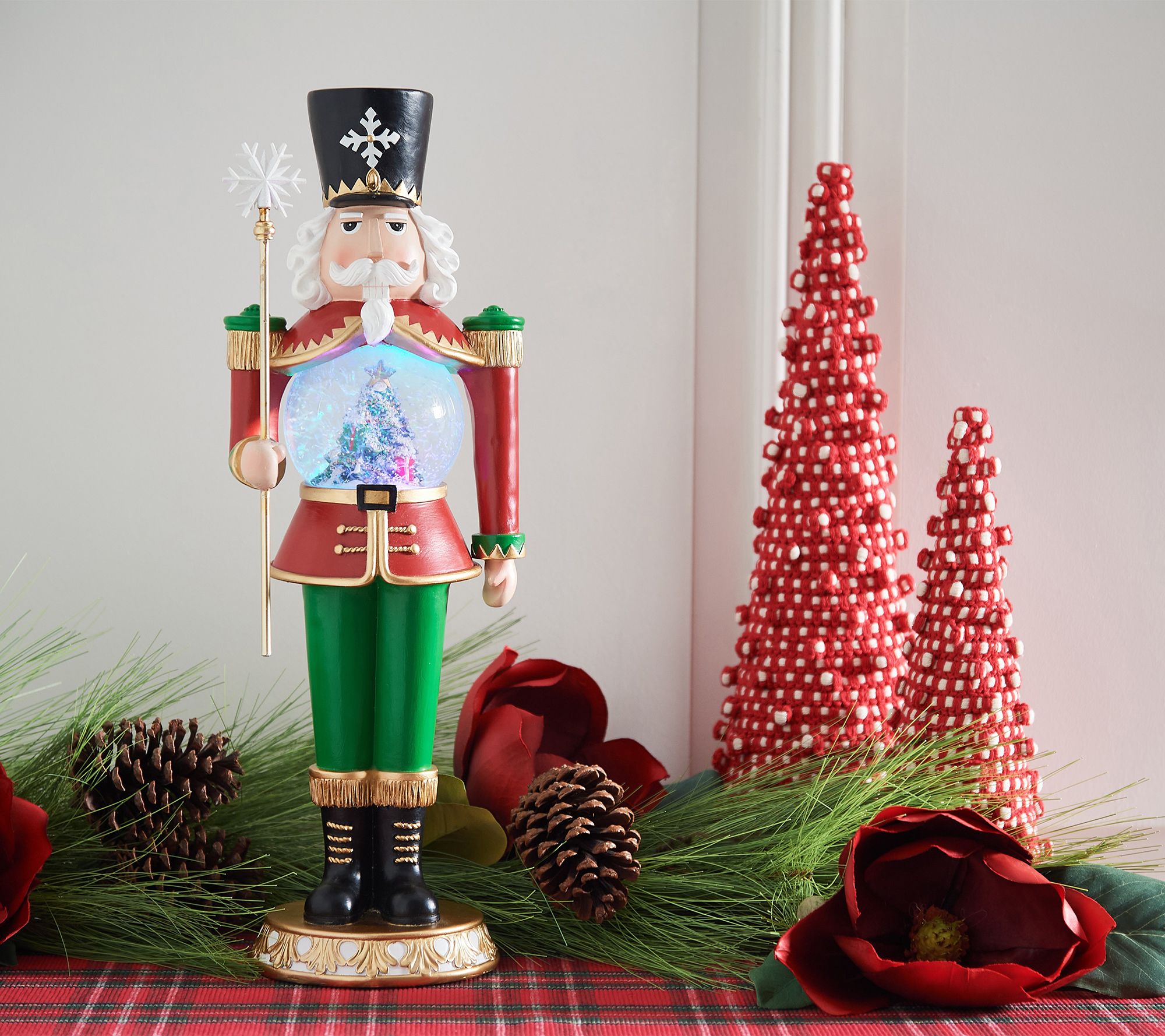 Kringle Express Holiday Character with Snow Globe Body 