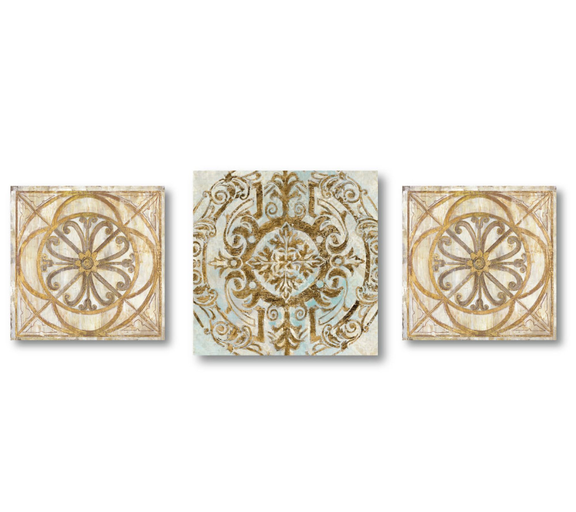 Courtside Market Golden Medallion 3-Piece Canvas Set