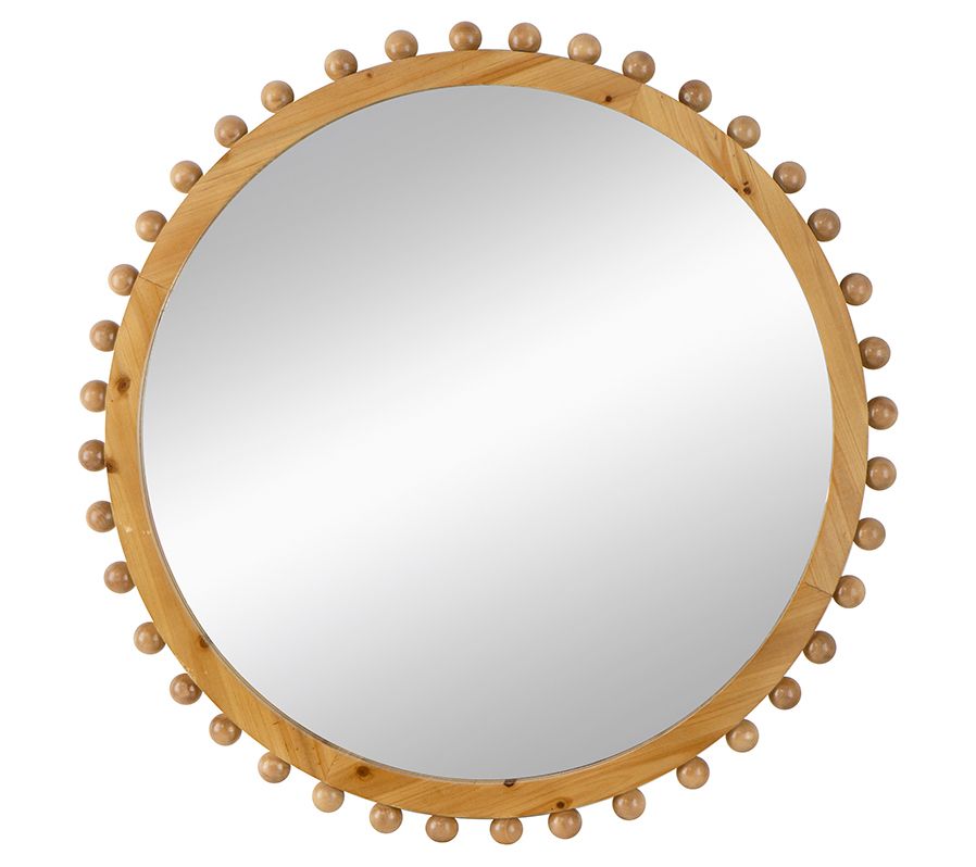 Wood Dolloped Mirror by Valerie