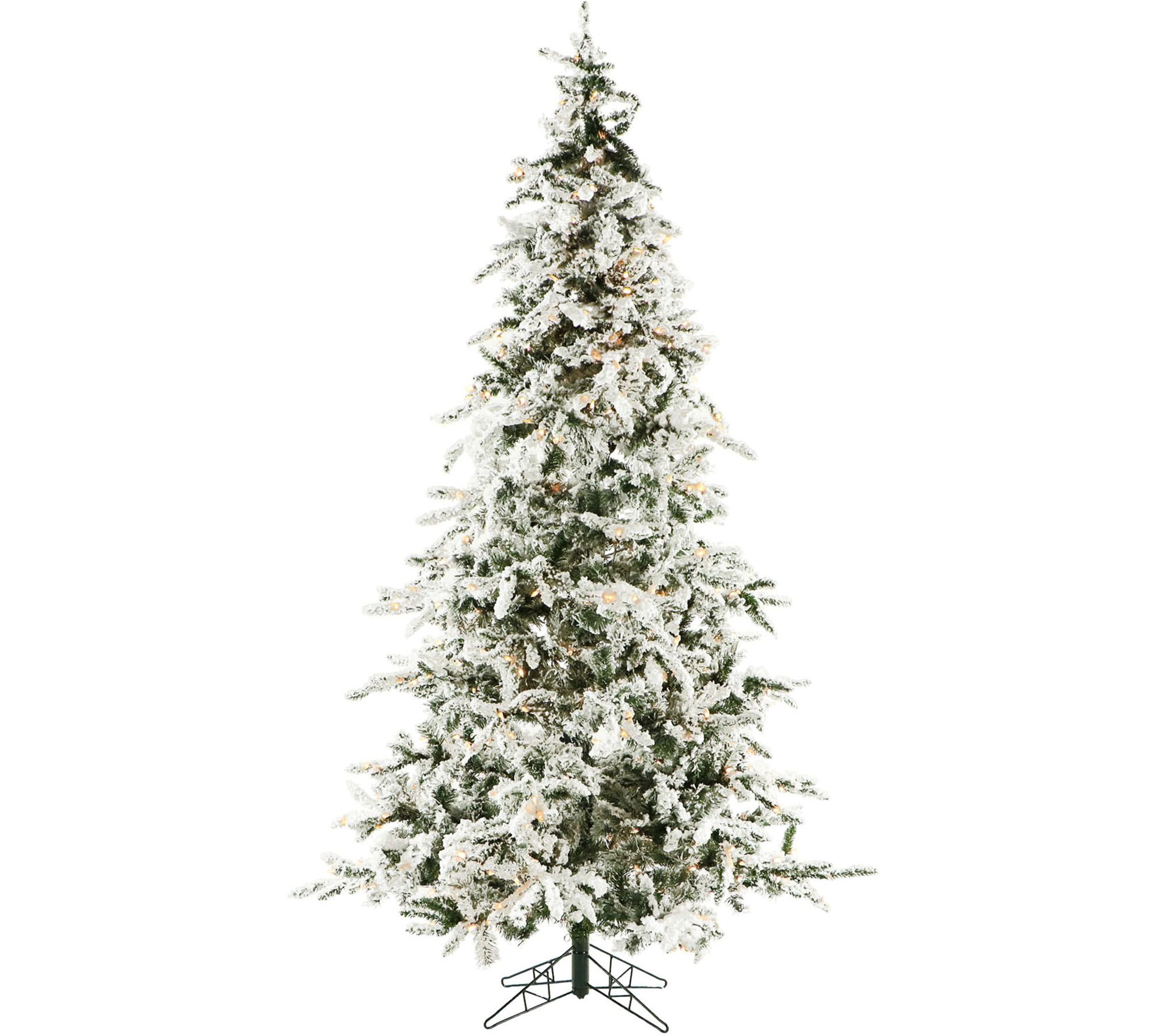 Christmas Time 7.5' White Pine Snowy Clear Prelit Tree