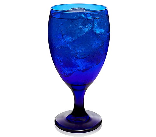 Libbey Premiere Cobalt Set of 12 Iced Tea Goblet Glasses