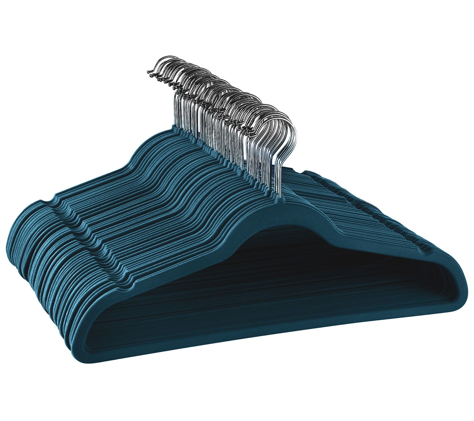 Elama Set of 50 Velvet Slim-Profile ClothesHangers