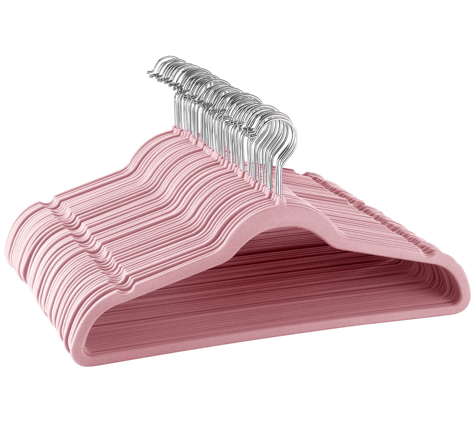 50-Piece Set of Velvet Slim-Profile Clothes Hangers