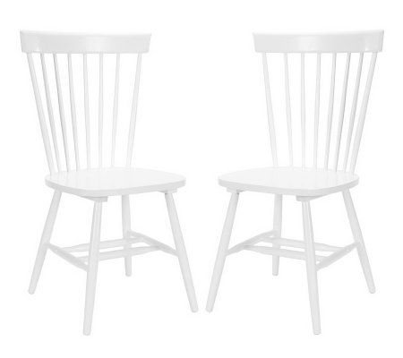 Parker Malaysian Oak Accent Chairs - Set of Two