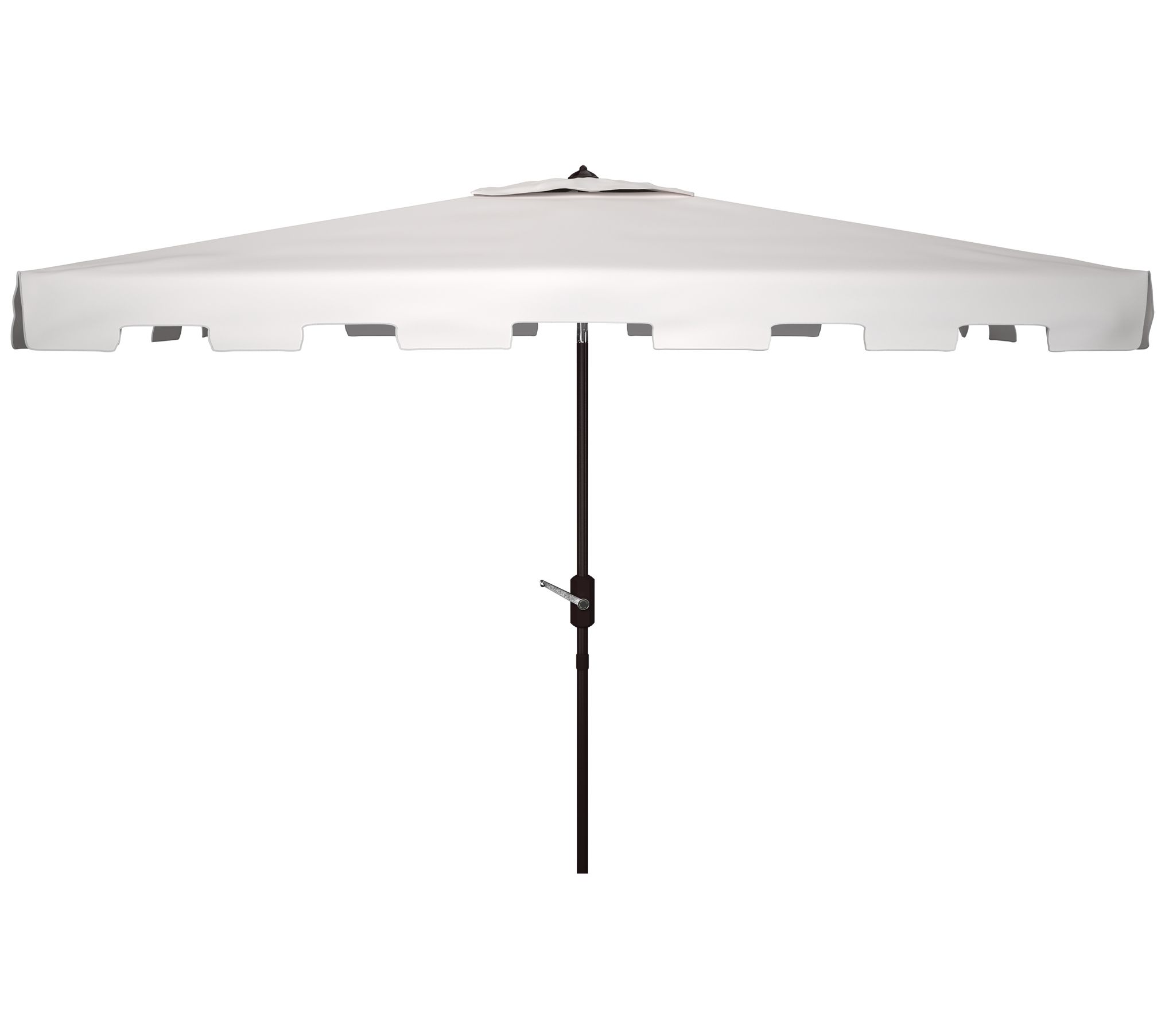 Zimmerman 6.5" x 10' Rectangular Market Umbrella by Safavieh