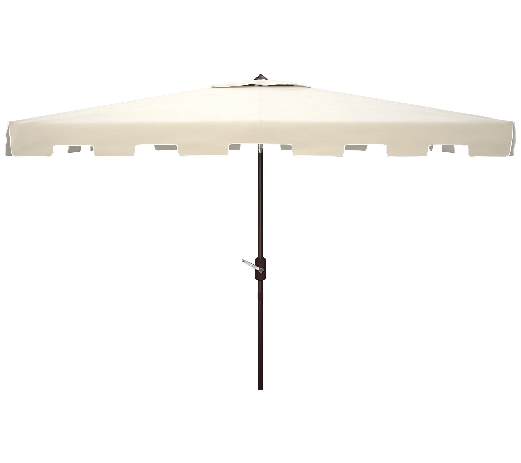 Zimmerman 6.5" x 10' Rectangular Market Umbrella by Safavieh