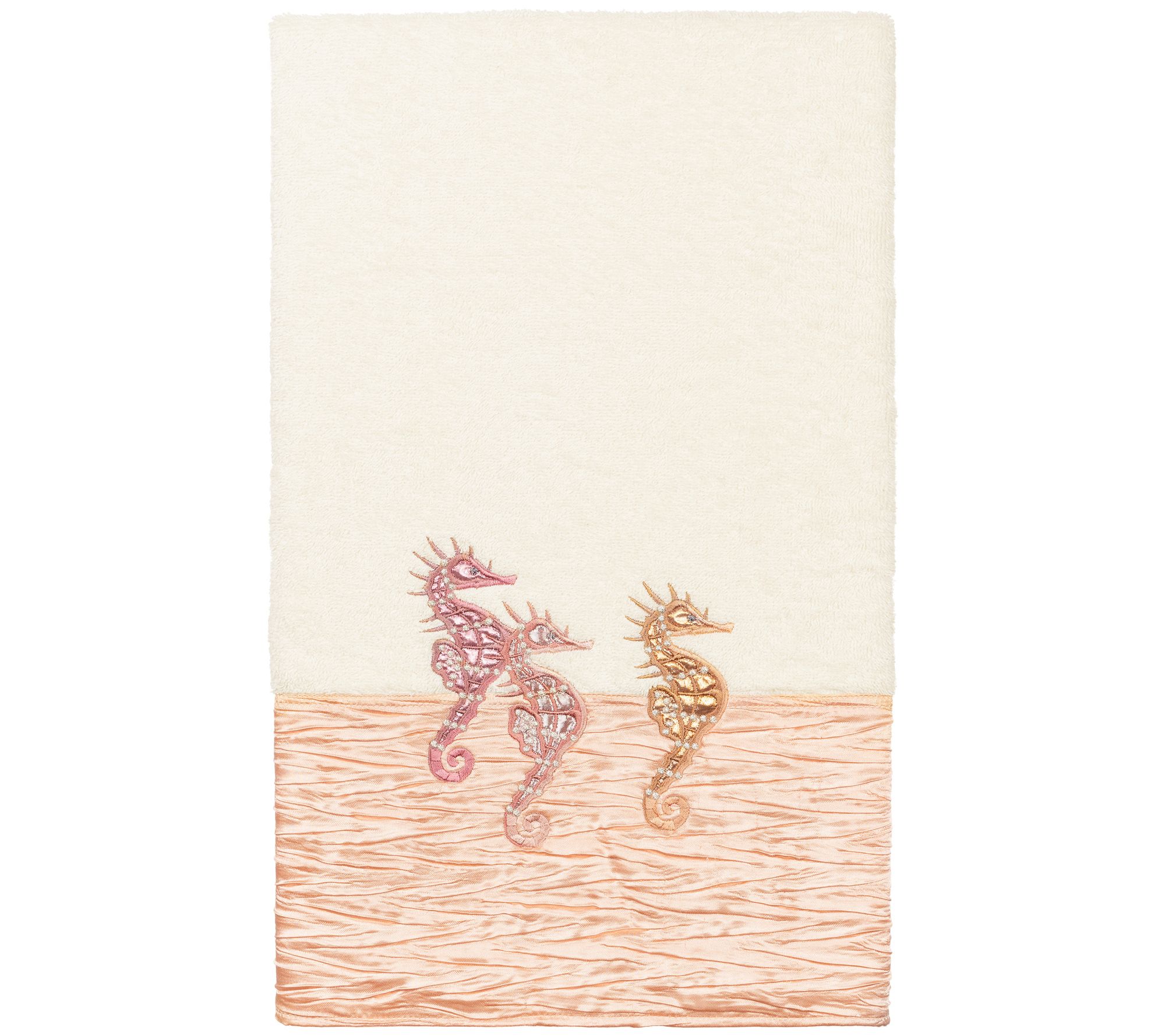 Linum Home Textiles Sofia Embellished Bath Towel