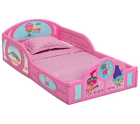 Trolls World Tour Plastic Sleep and Play Toddler Bed