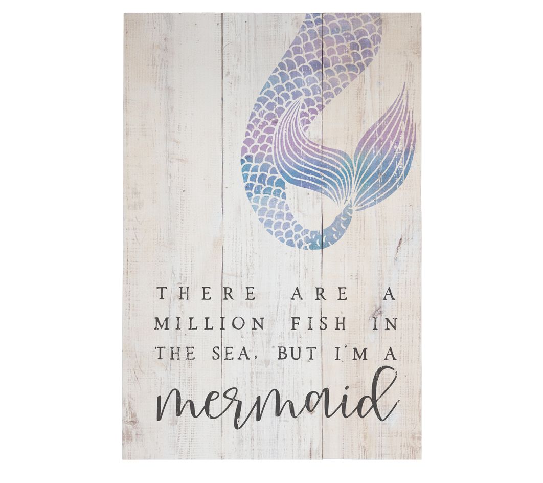 I'm A Mermaid Rustic Pallet By Sincere Surroundings