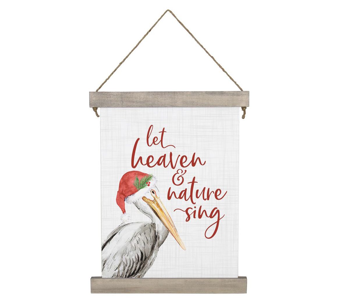 Sincere Surroundings 27.5" Let Heaven Pelican H anging Canvas