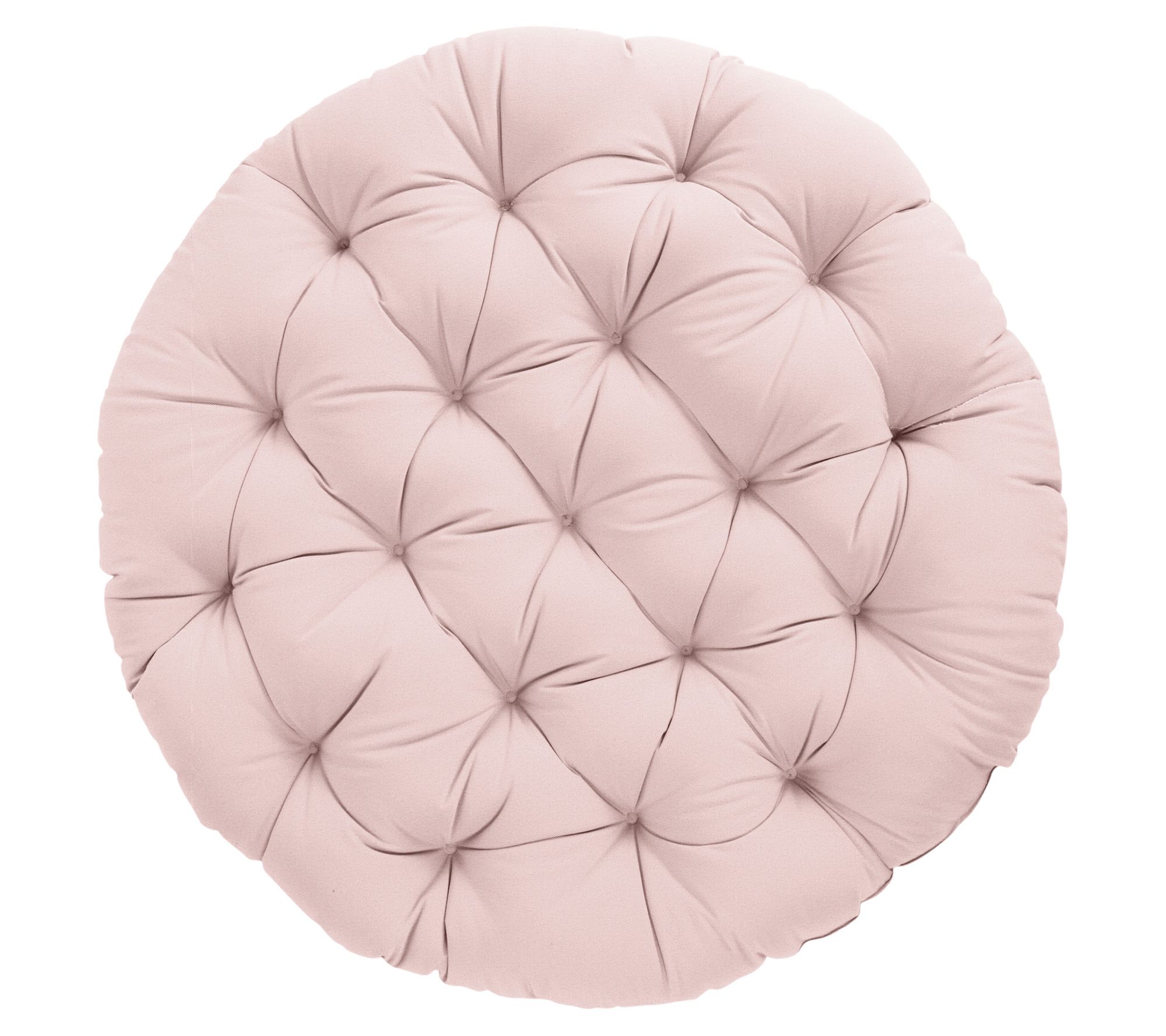 Sorra Home 24 Square Floor Pillow with Handle ,Blush Pink