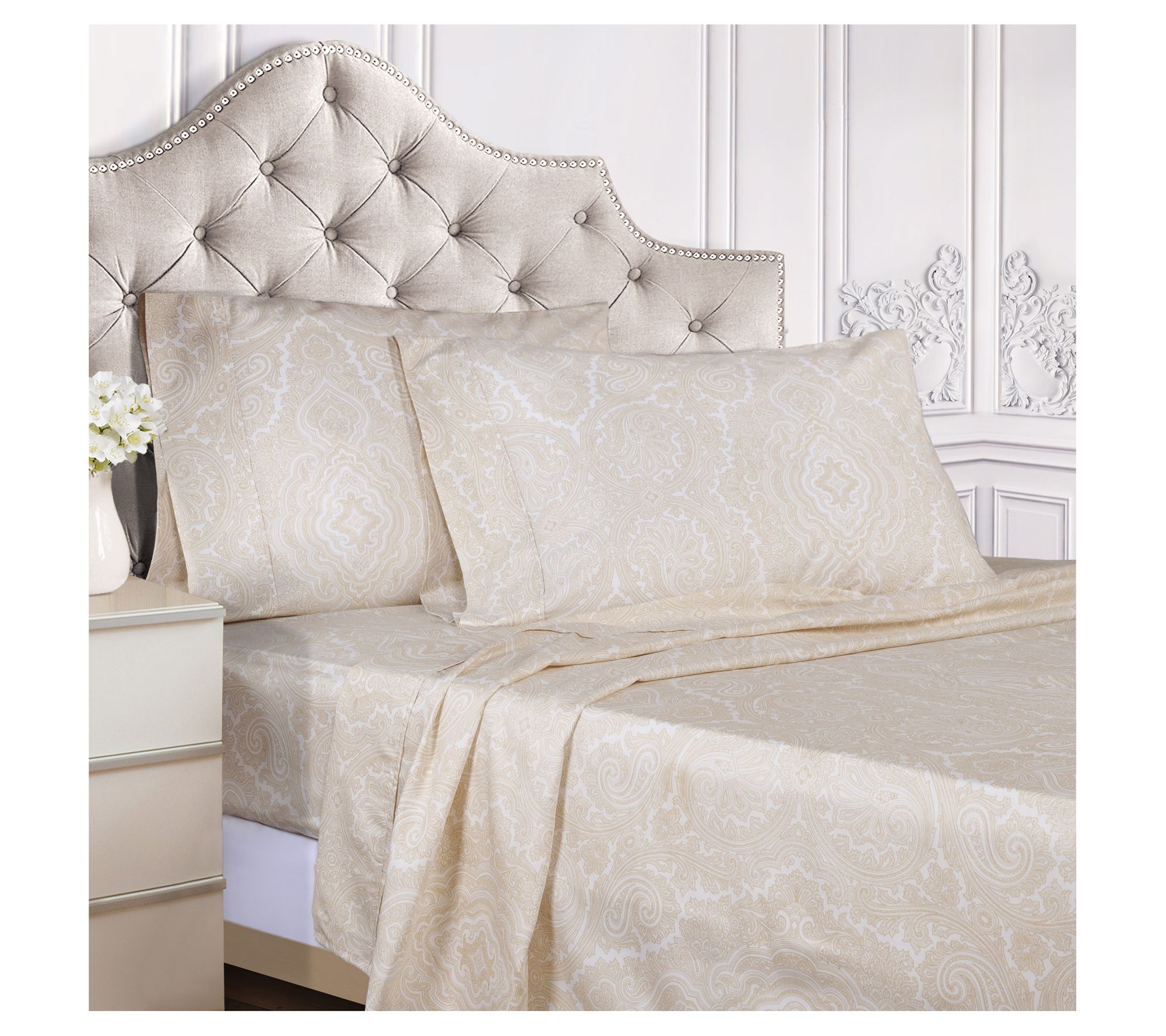 Superior Paisley Cotton and Polyester Blend Shet Set, Twin XL