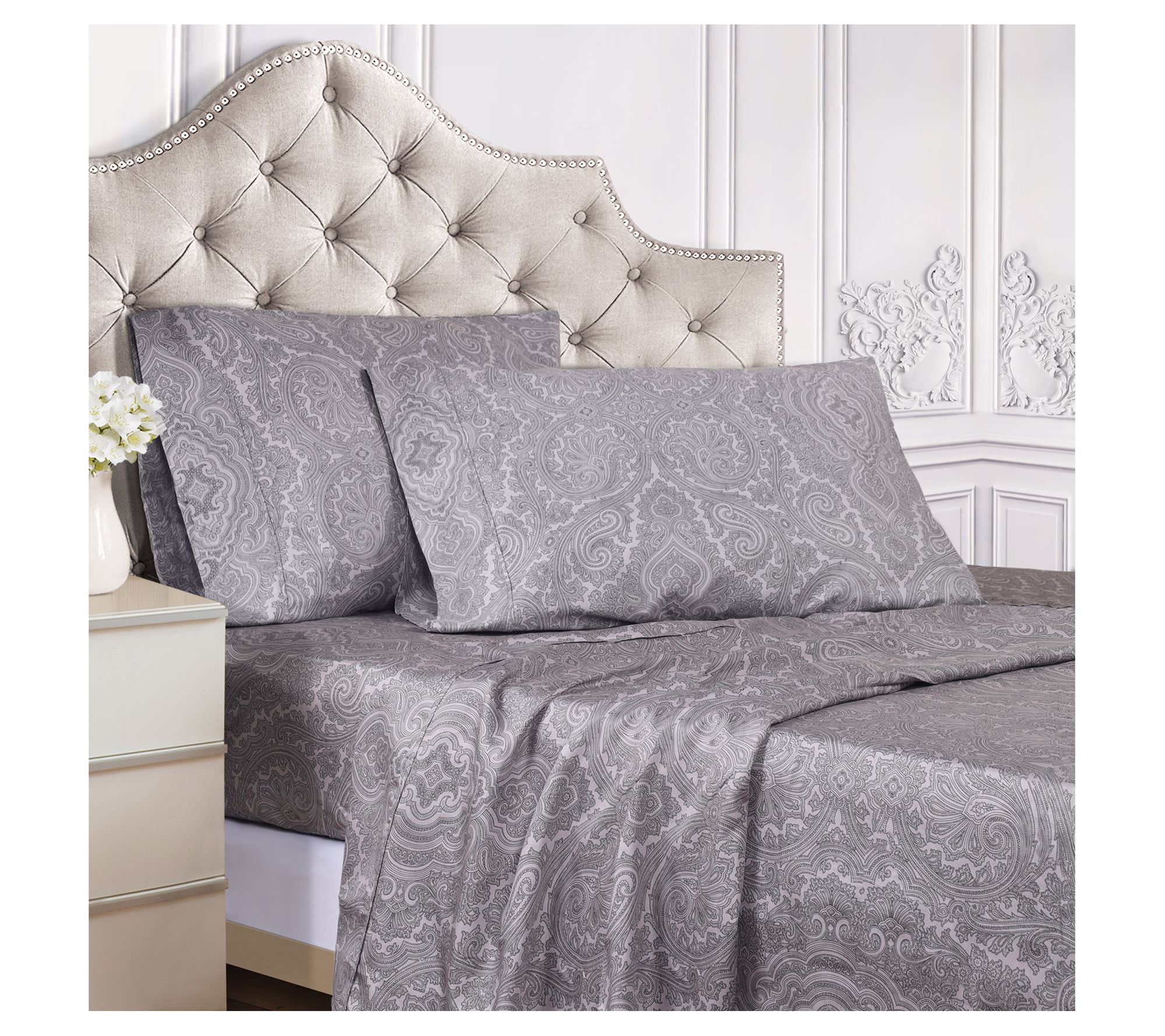 Superior Paisley Cotton and Polyester Blend Shet Set, Twin XL