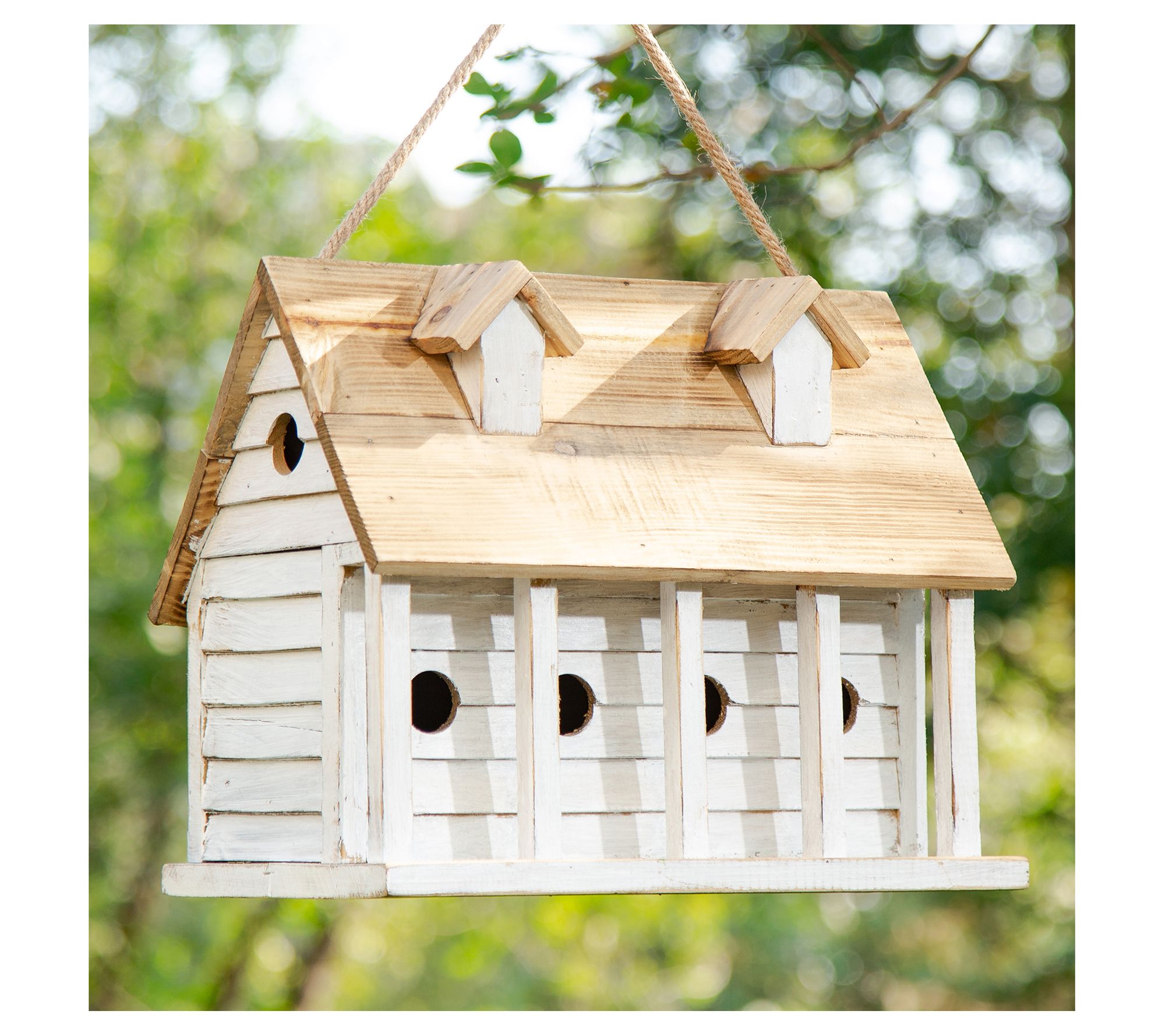 Glitzhome Distressed Wood Cottage Style Birdhouse