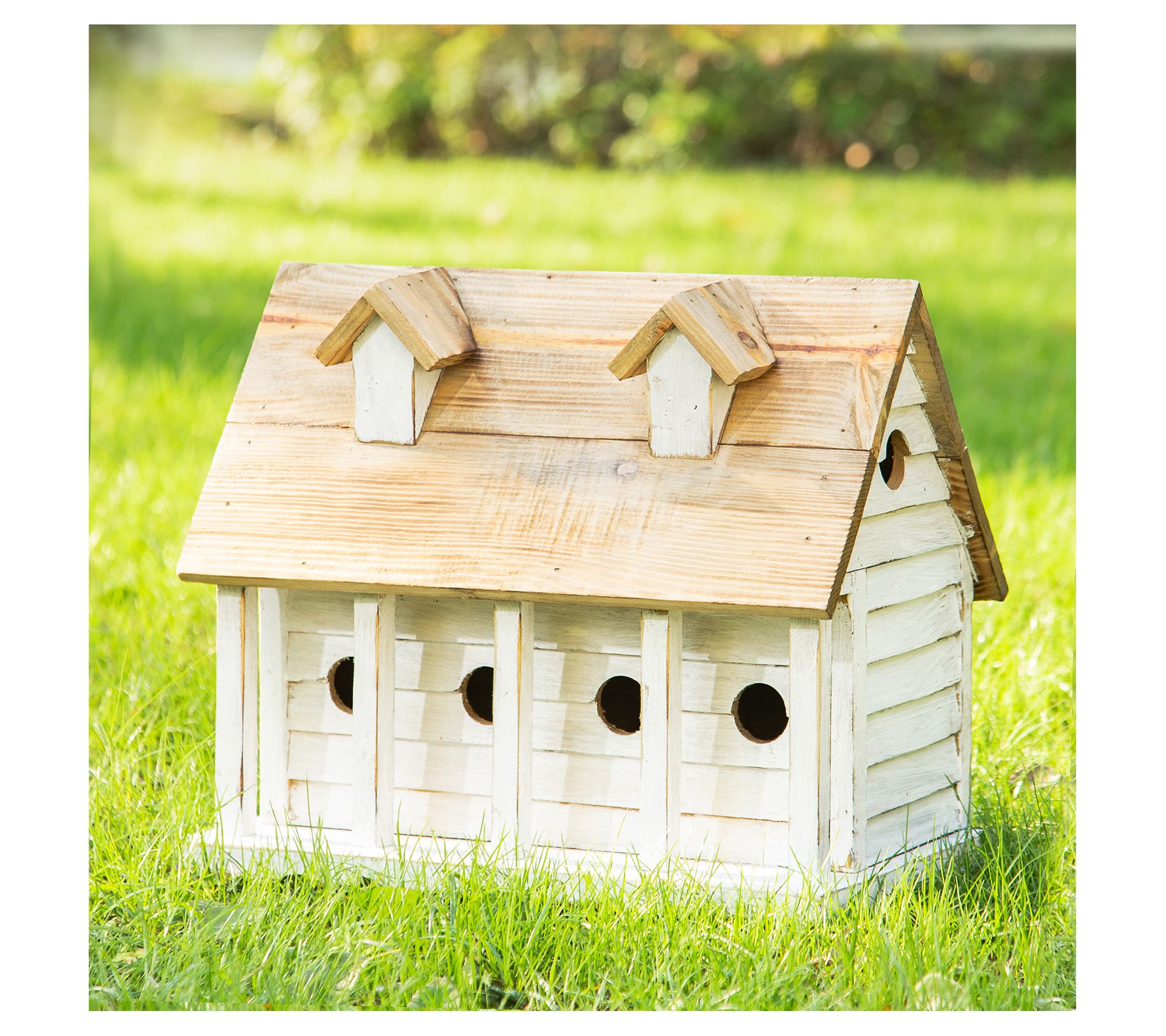 Glitzhome Distressed Wood Cottage Style Birdhouse