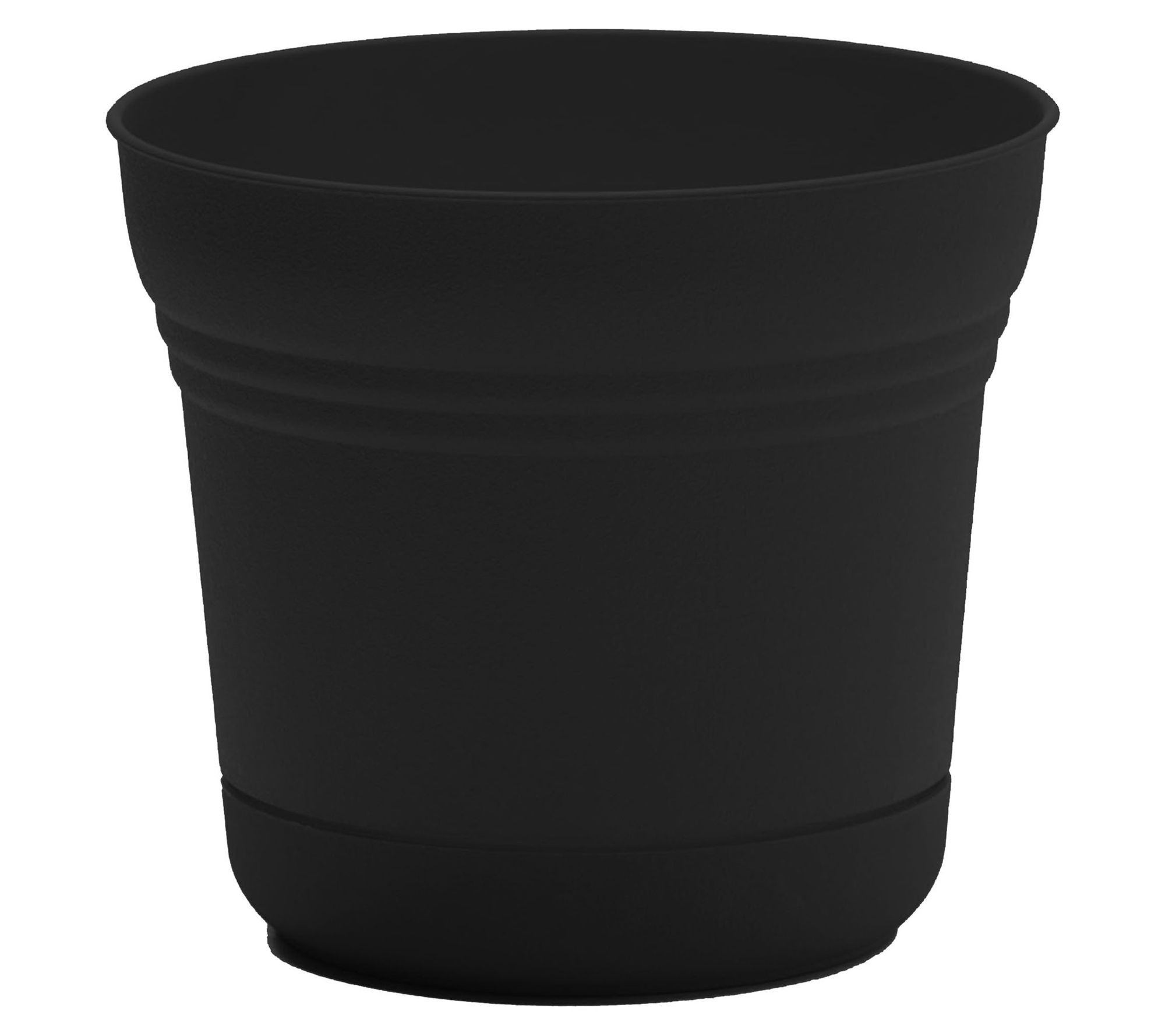 Bloem Saturn Round Planter With Saucer Tray: 14"