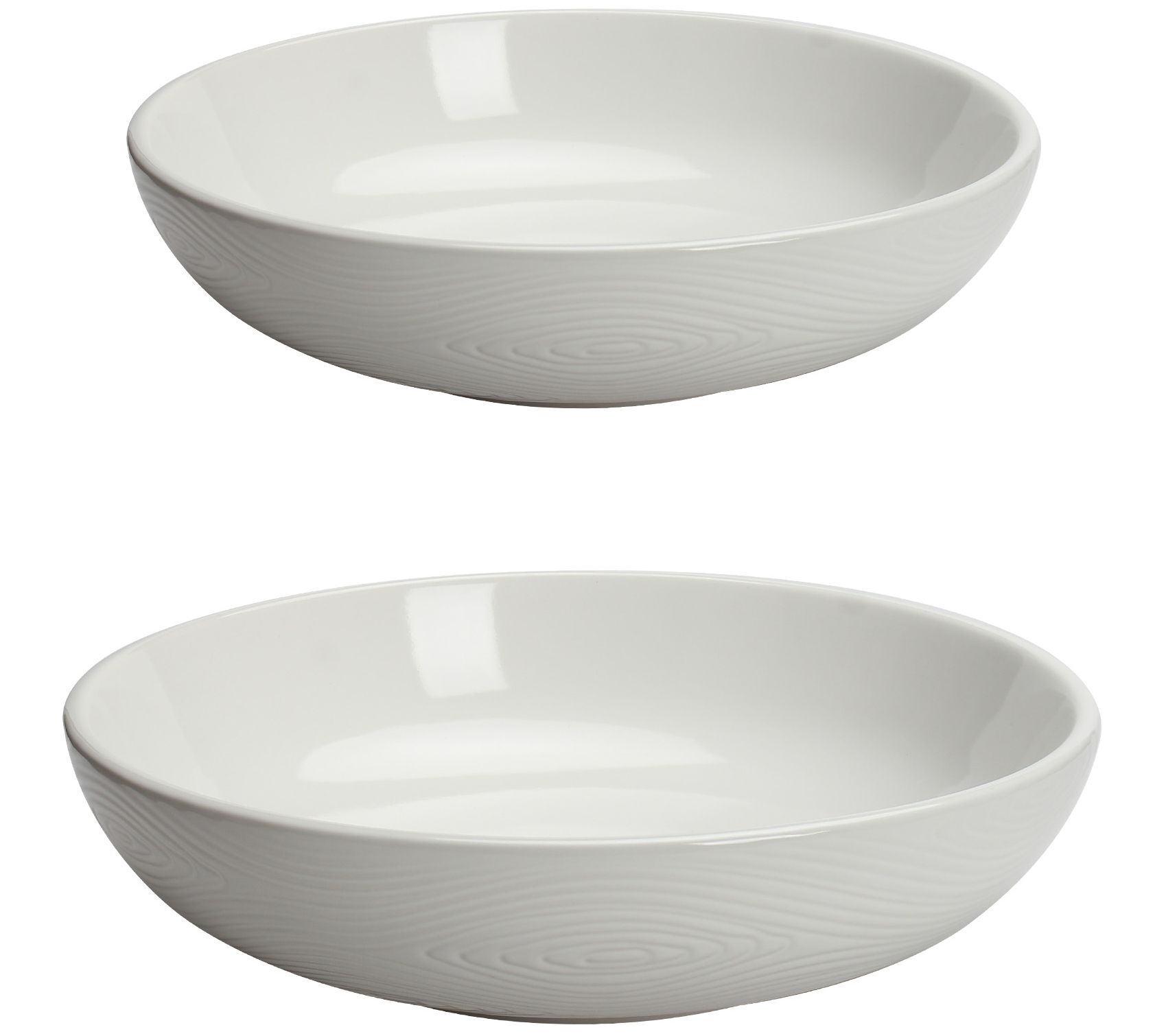 "As Is" Temp- tations Woodland 3qt & 4qt Shallow Bowl Set