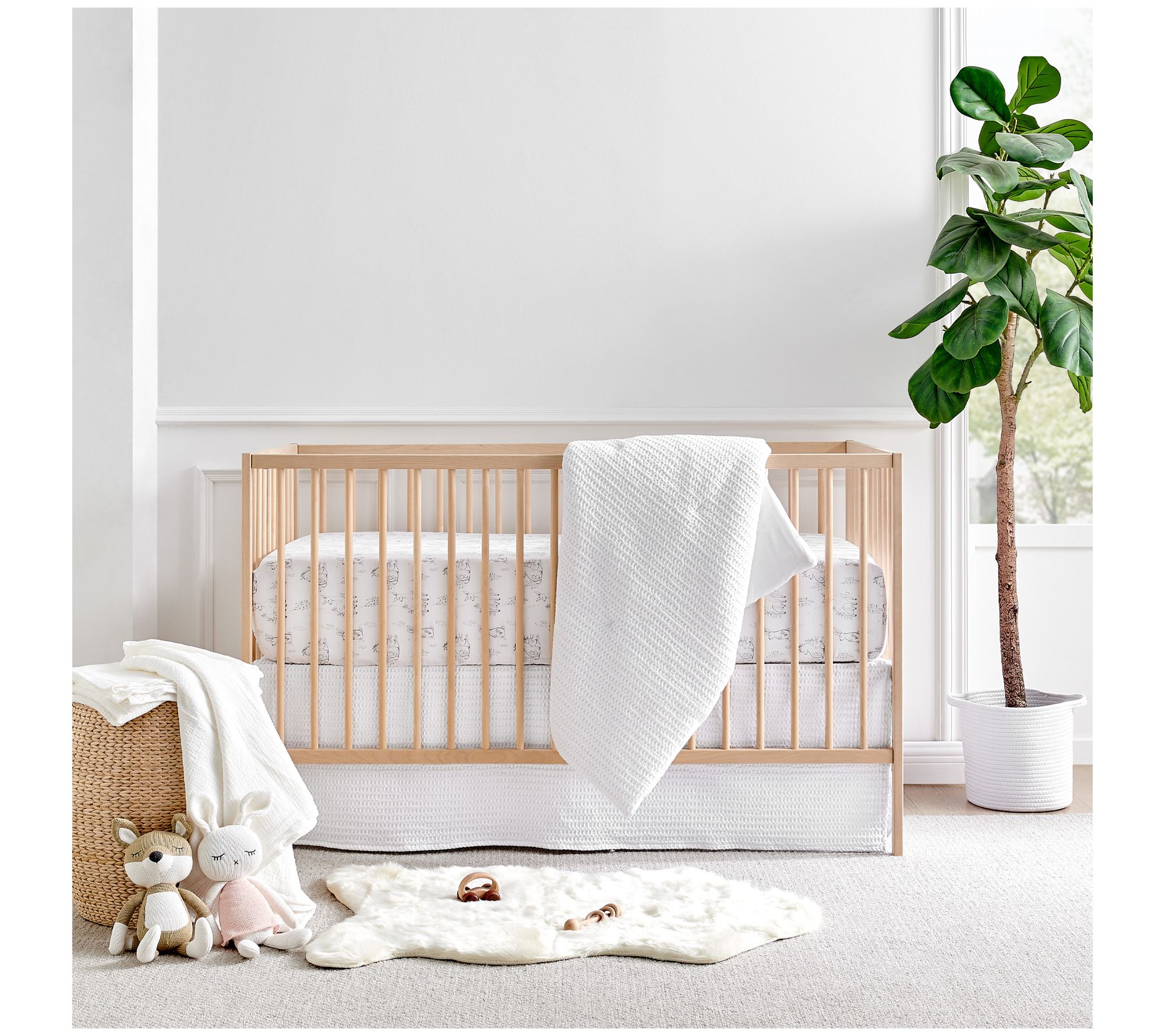 Levtex Baby Mills Waffle 4-Piece Crib Bedding Set