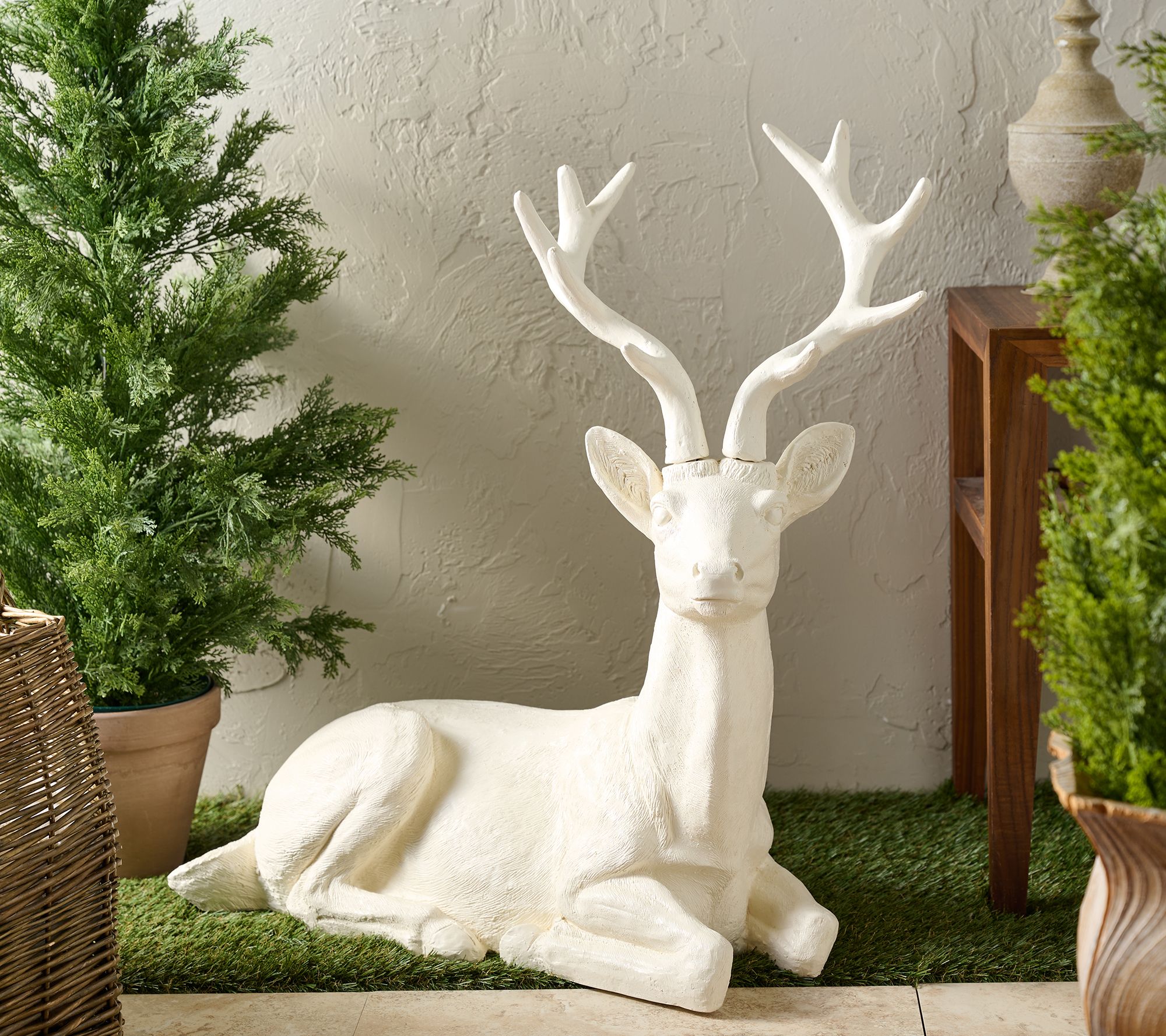 その他 Park Bench Reindeer ORIGINAL ver. Santa Christmas Bench with Reindeers Indoor Outdoor 7FT long