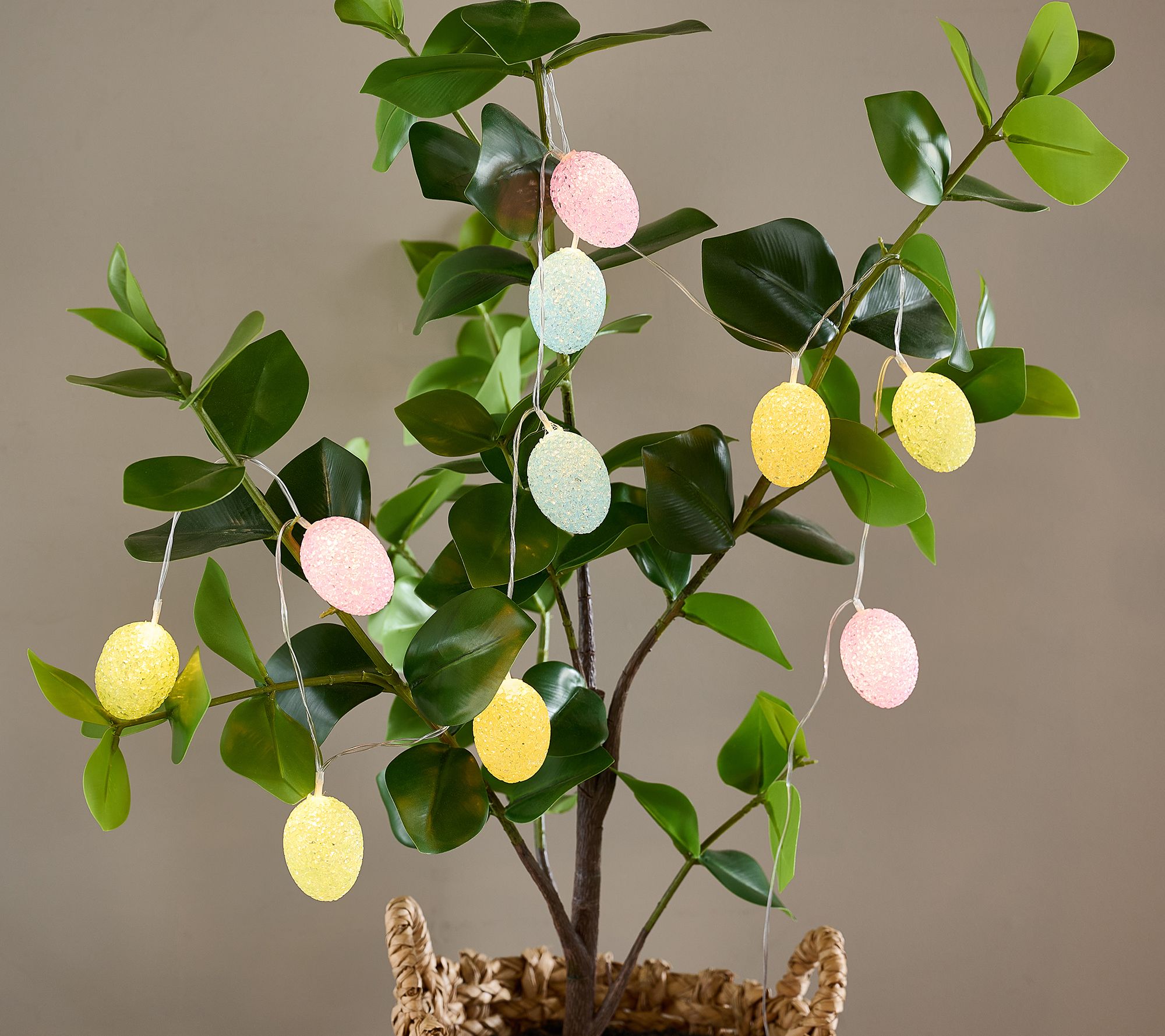 "As Is" Beaded Egg Light Strand by Valerie