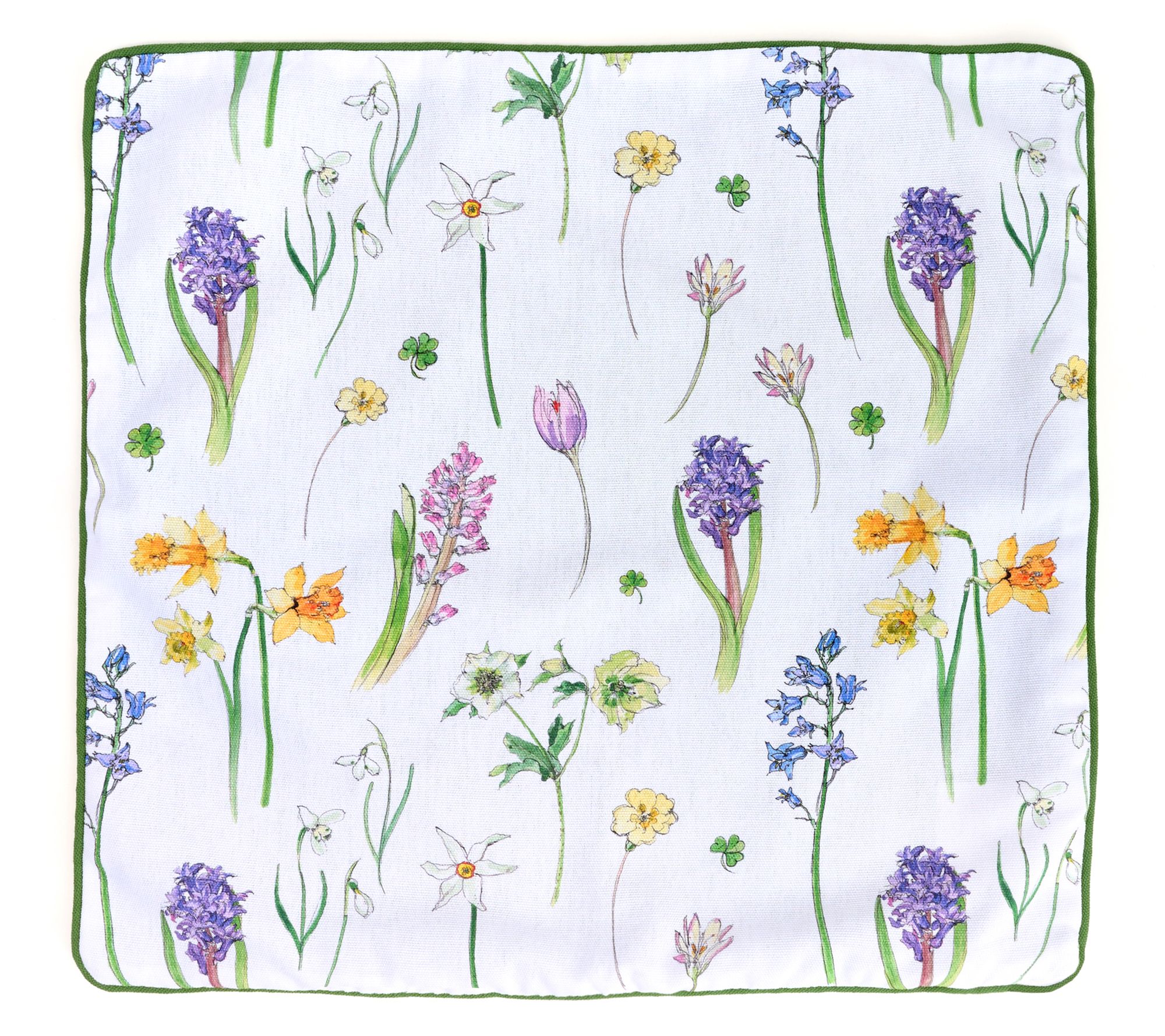 As Is Charles Gallen Irish Wildflower 18"x18" Pillow Cover