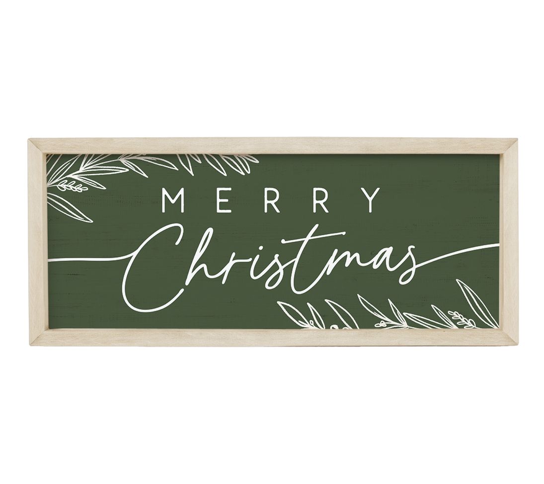 Sincere Surroundings 24" Merry Christmas GreenFarmhouse Frame