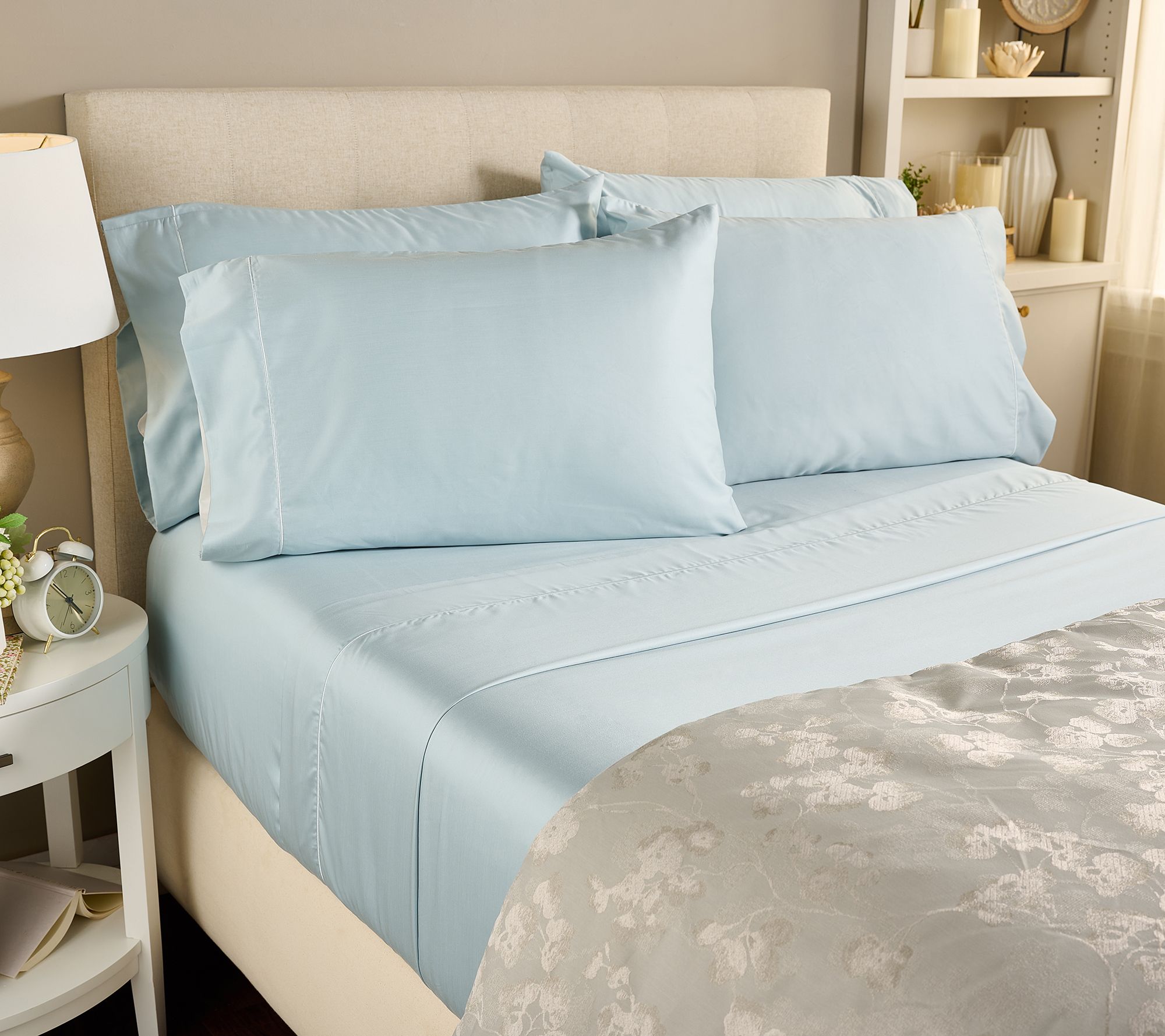 "As Is" Northern Nights 400TC Cotton Tencel Sheet Set- Split King