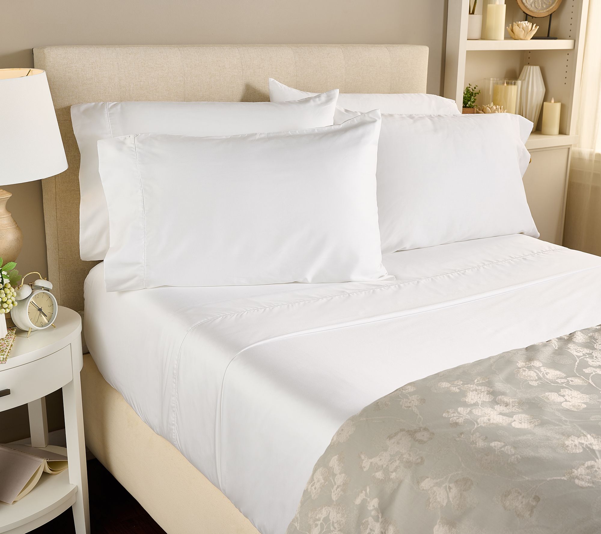 "As Is" Northern Nights 400TC Cotton Tencel Sheet Set- Split King