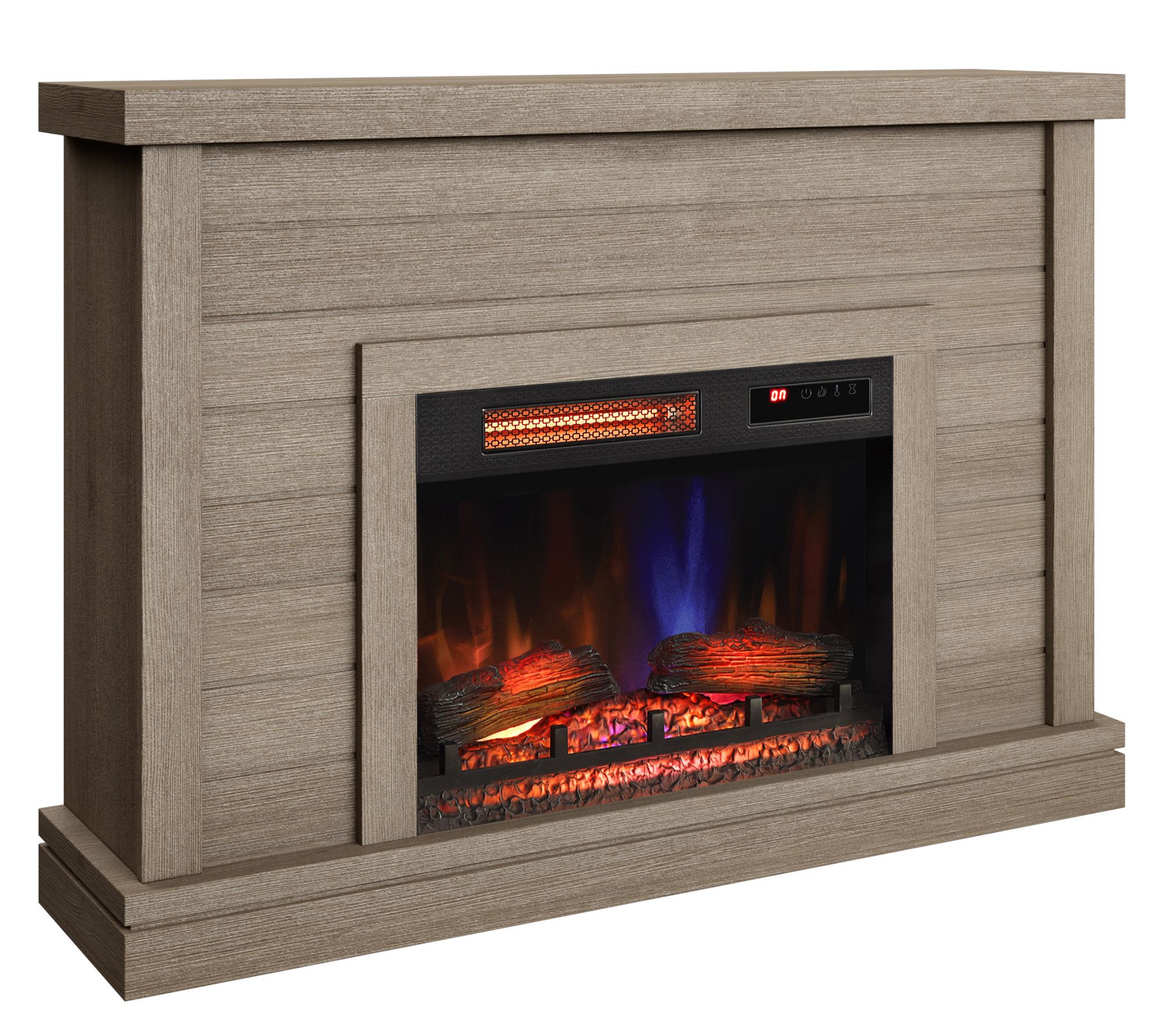 Duraflame Shiplap Wall Mantel Fireplace Infrared Heater