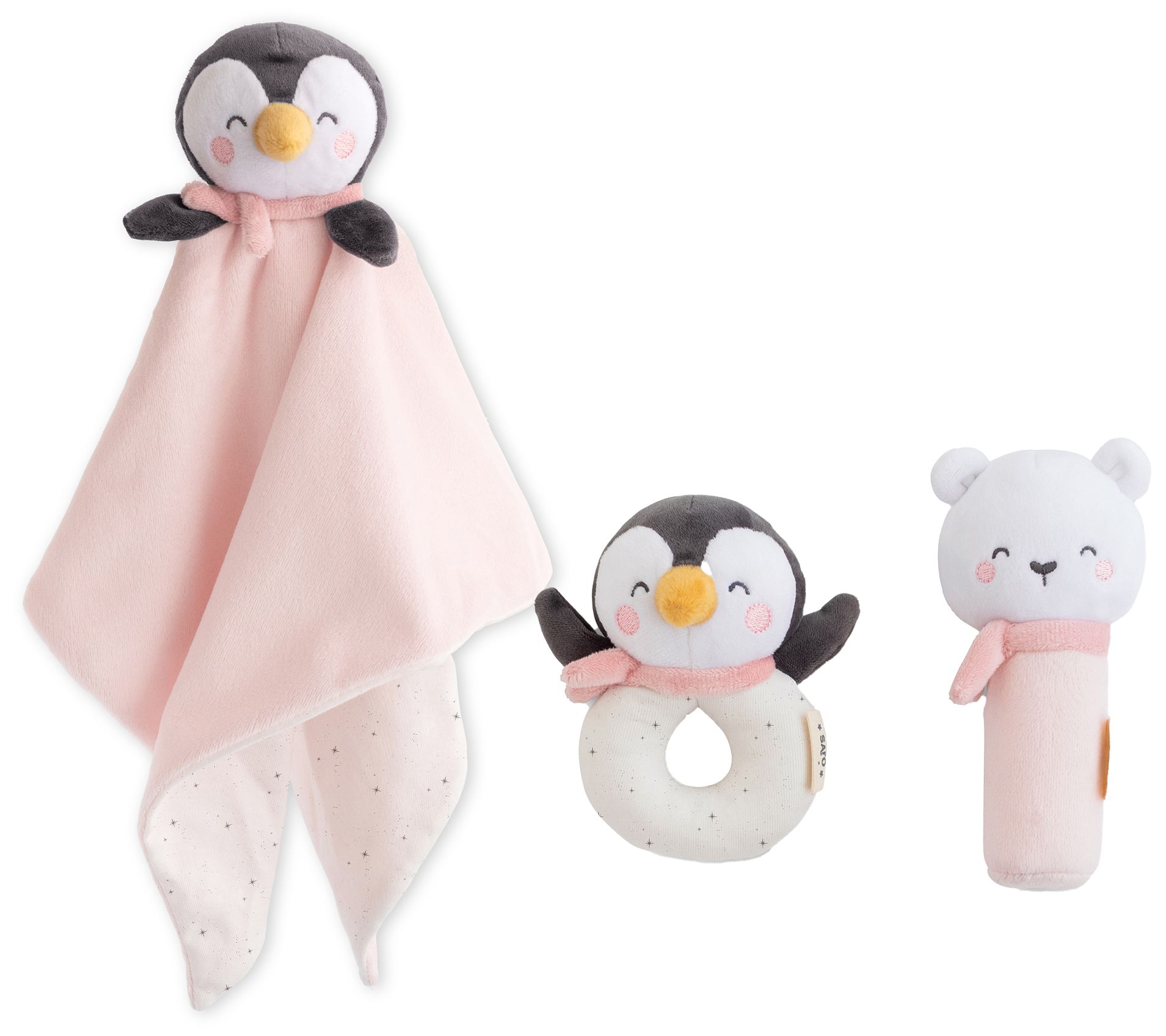 SARO "Polaris" Doudou + Set of Rattles
