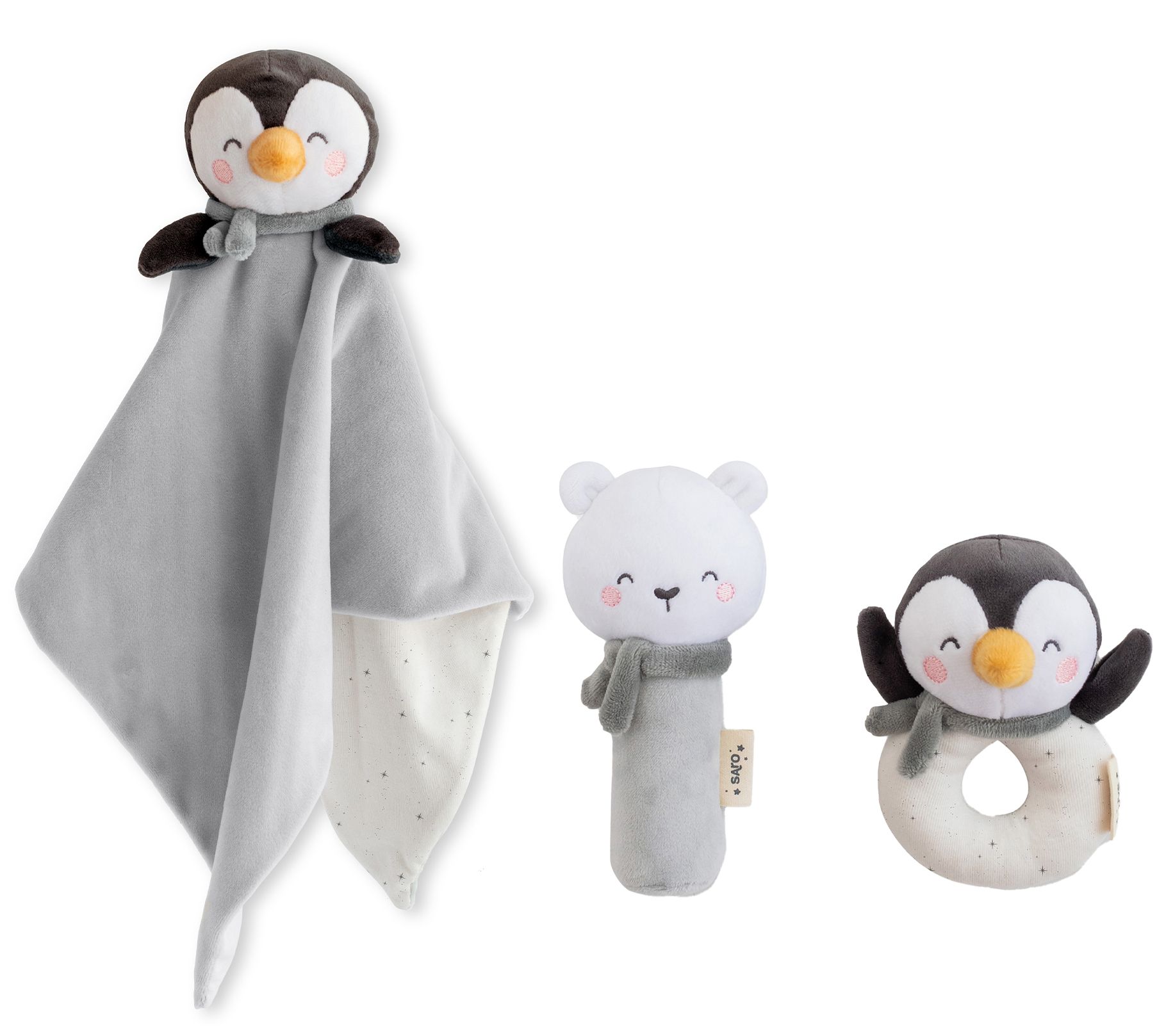 SARO "Polaris" Doudou + Set of Rattles
