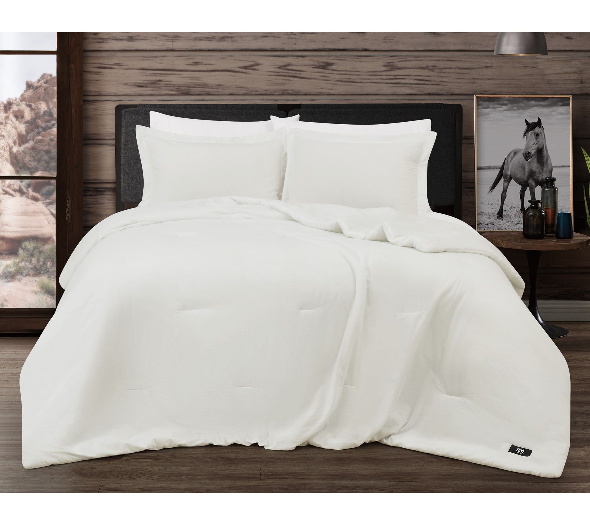 Frye Vintage Washed Cotton Full/Queen 3-Piece Comforter Set