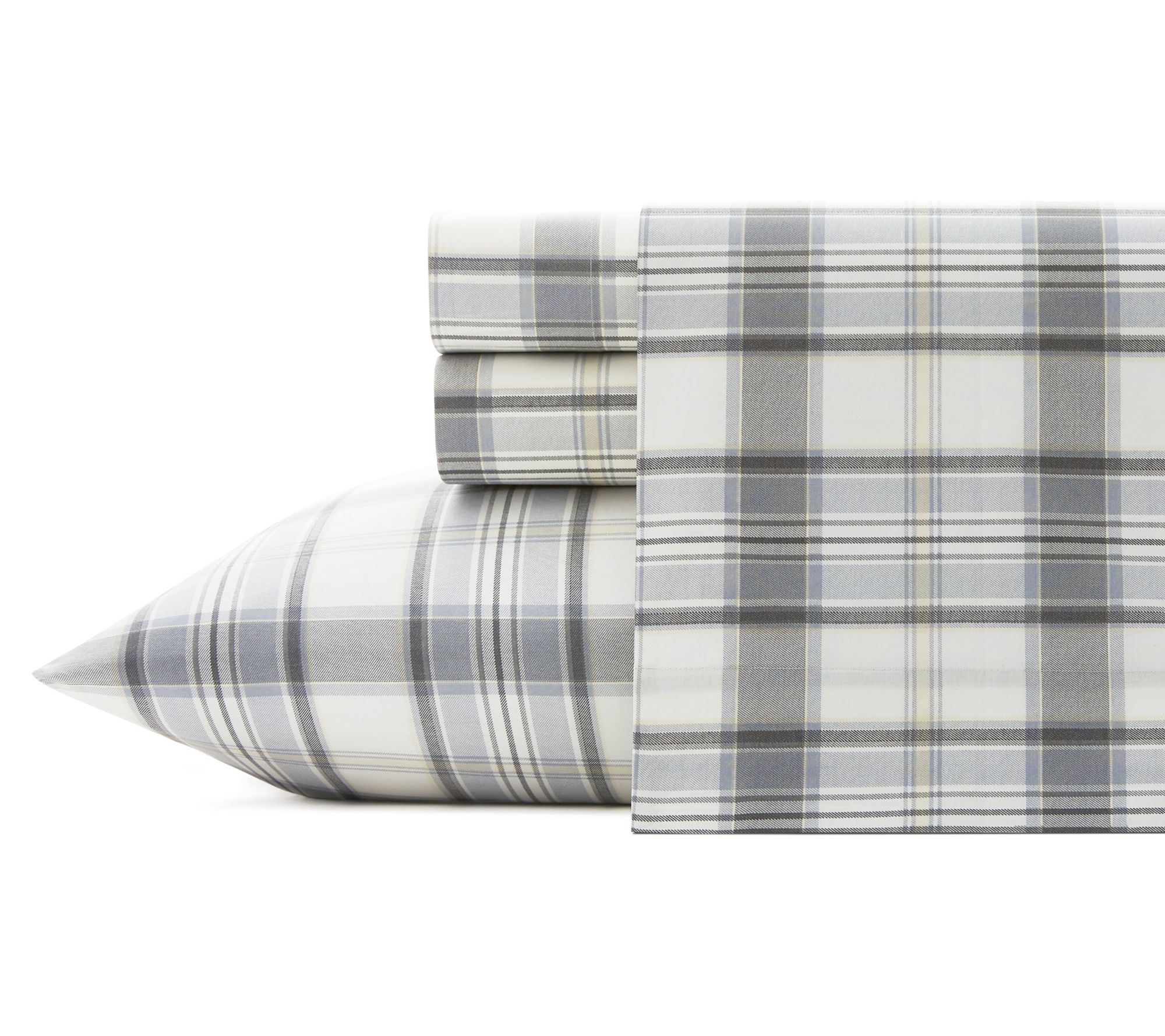 Eddie Bauer Chinook Plaid Ivory Twin Sheet Set