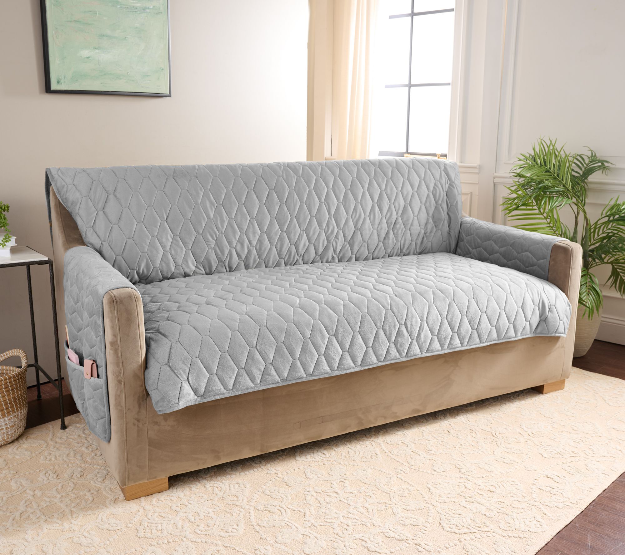 Home Reflections Micromink Pin-Sonic Sofa Cover