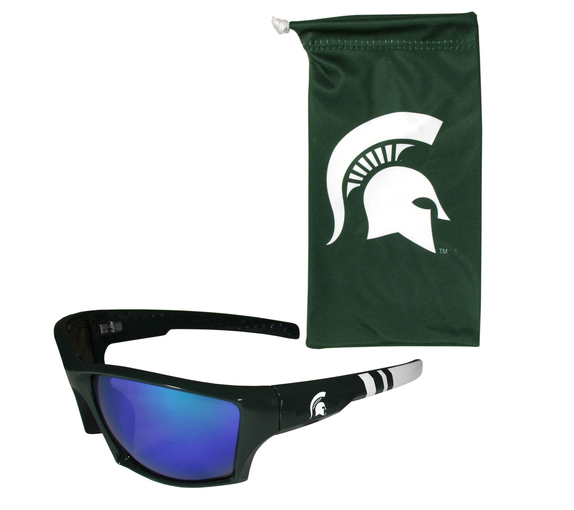Siskiyou Sports College Edge Wrap Sunglass andBag Set