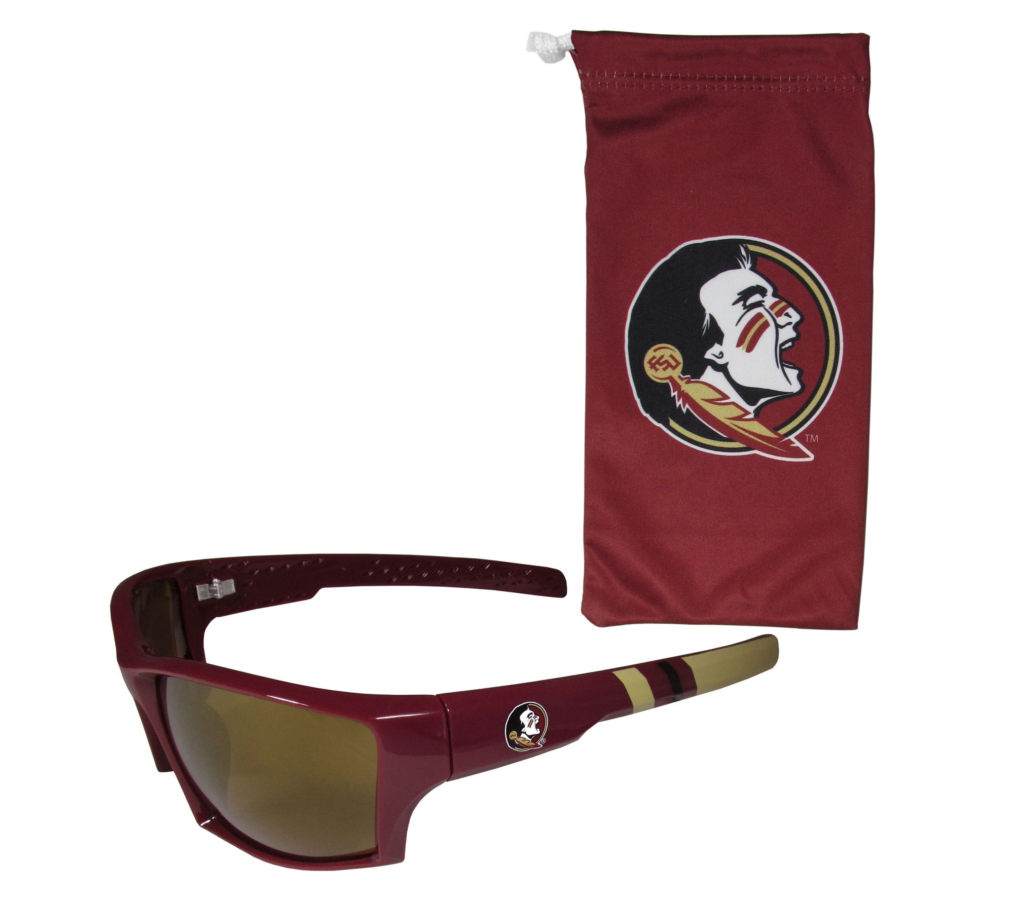 Siskiyou Sports College Edge Wrap Sunglass andBag Set