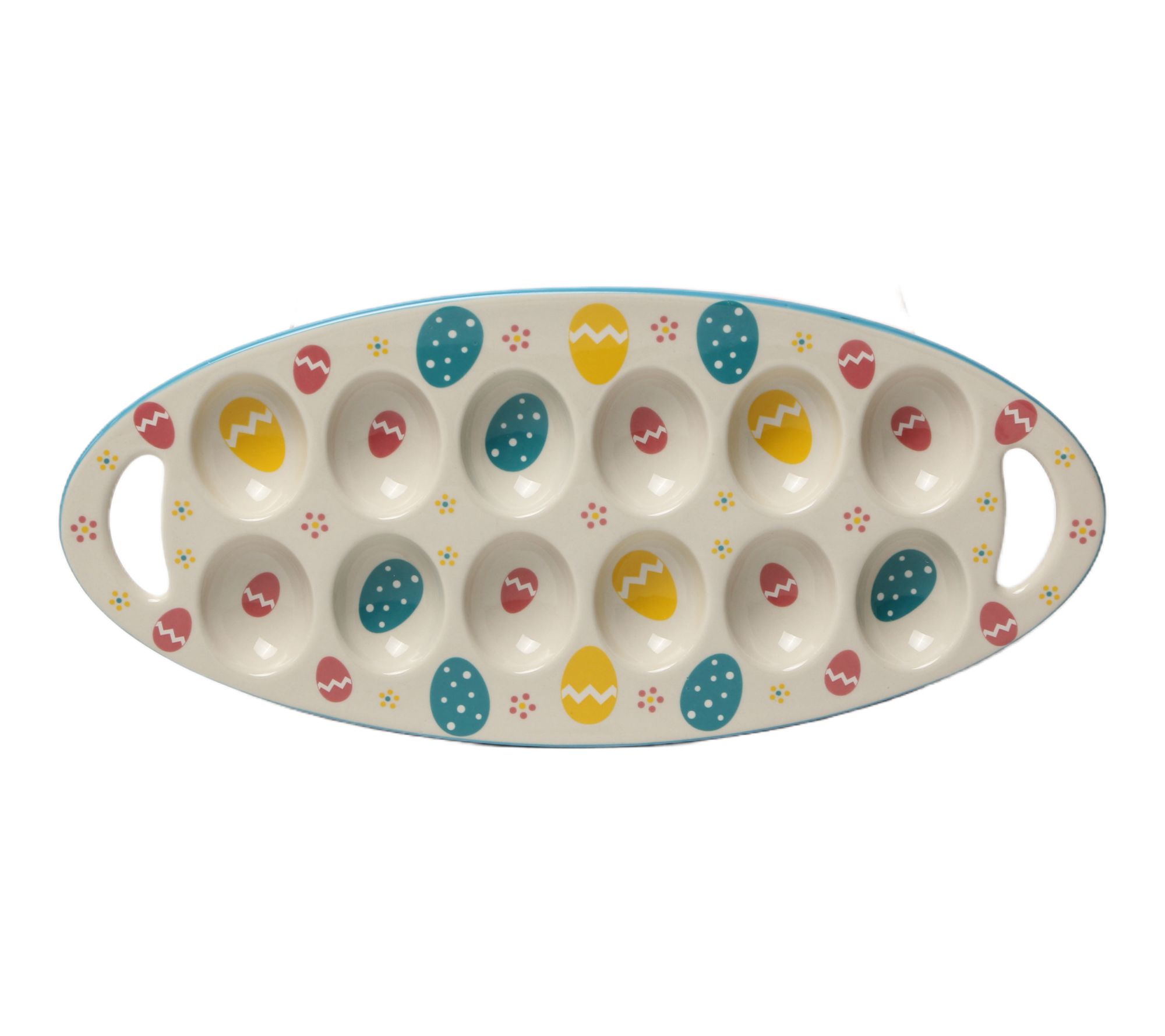 Temp-tations 12-Count Egg Serving Tray with Handles