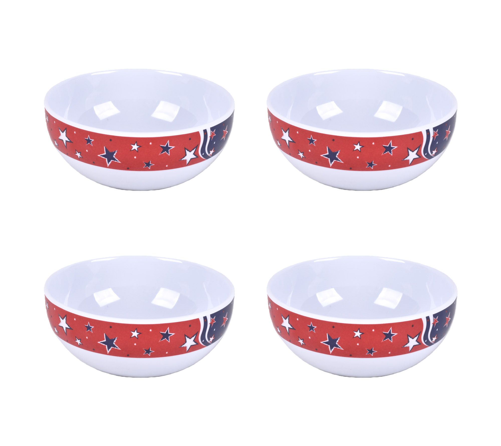 Temp-tations Seasonal Set of (4) 18-oz Melamine Bowls
