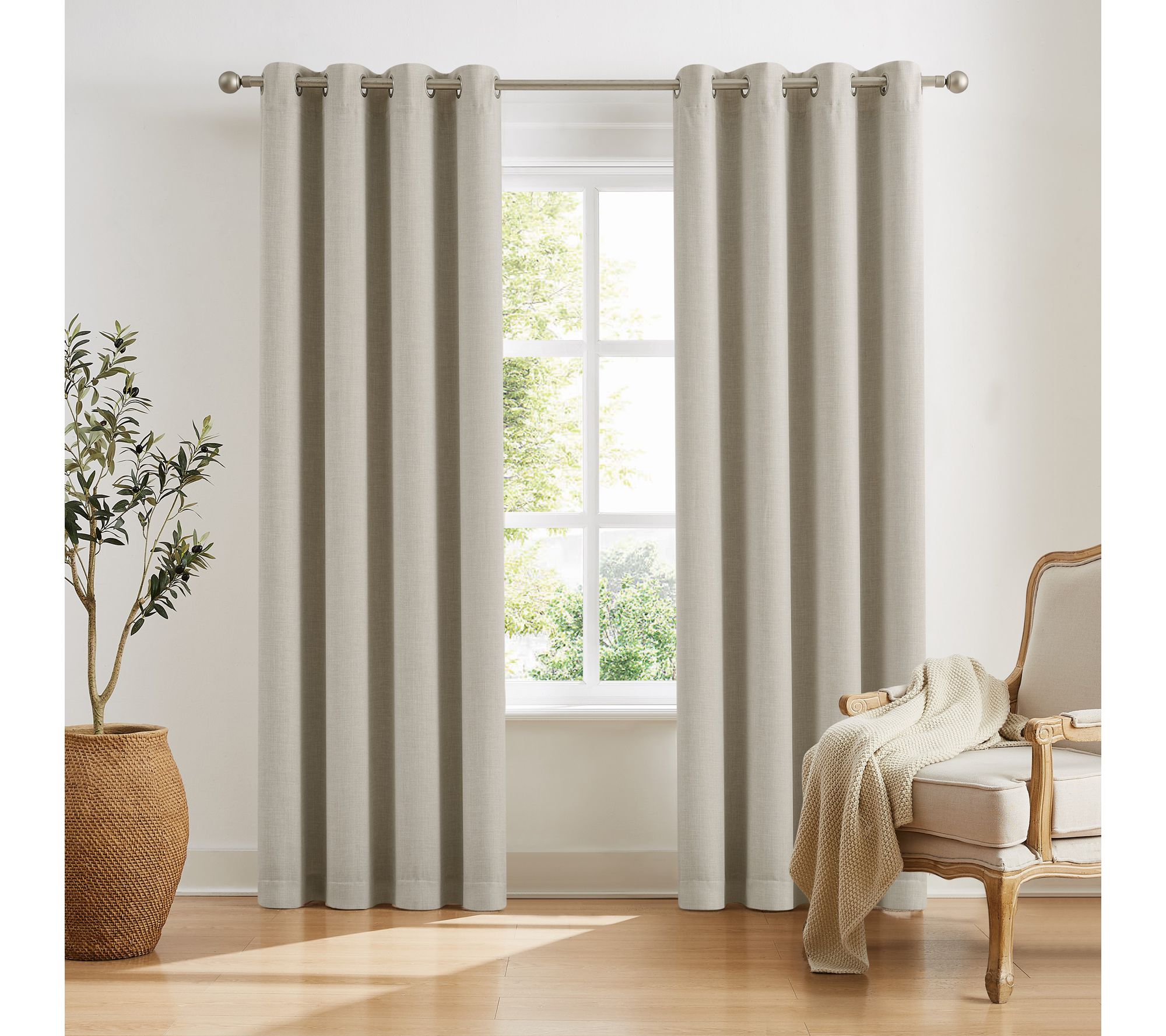 Sun Barrier Snap In Blackout Liner 52x108 Grommet Panel Pair