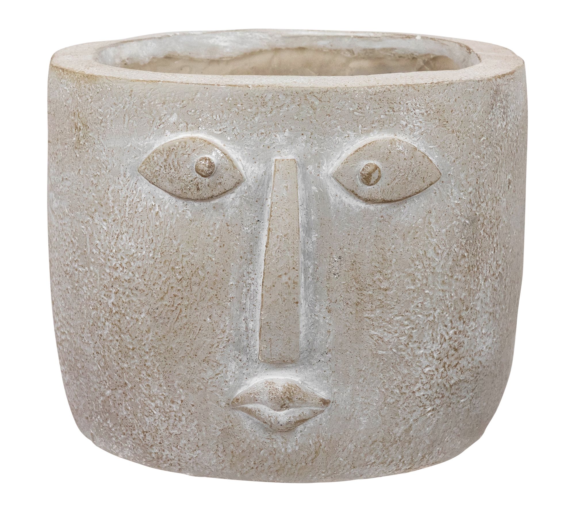 Northlight Small Face Ceramic Outdoor Garden Planter - 8.5"