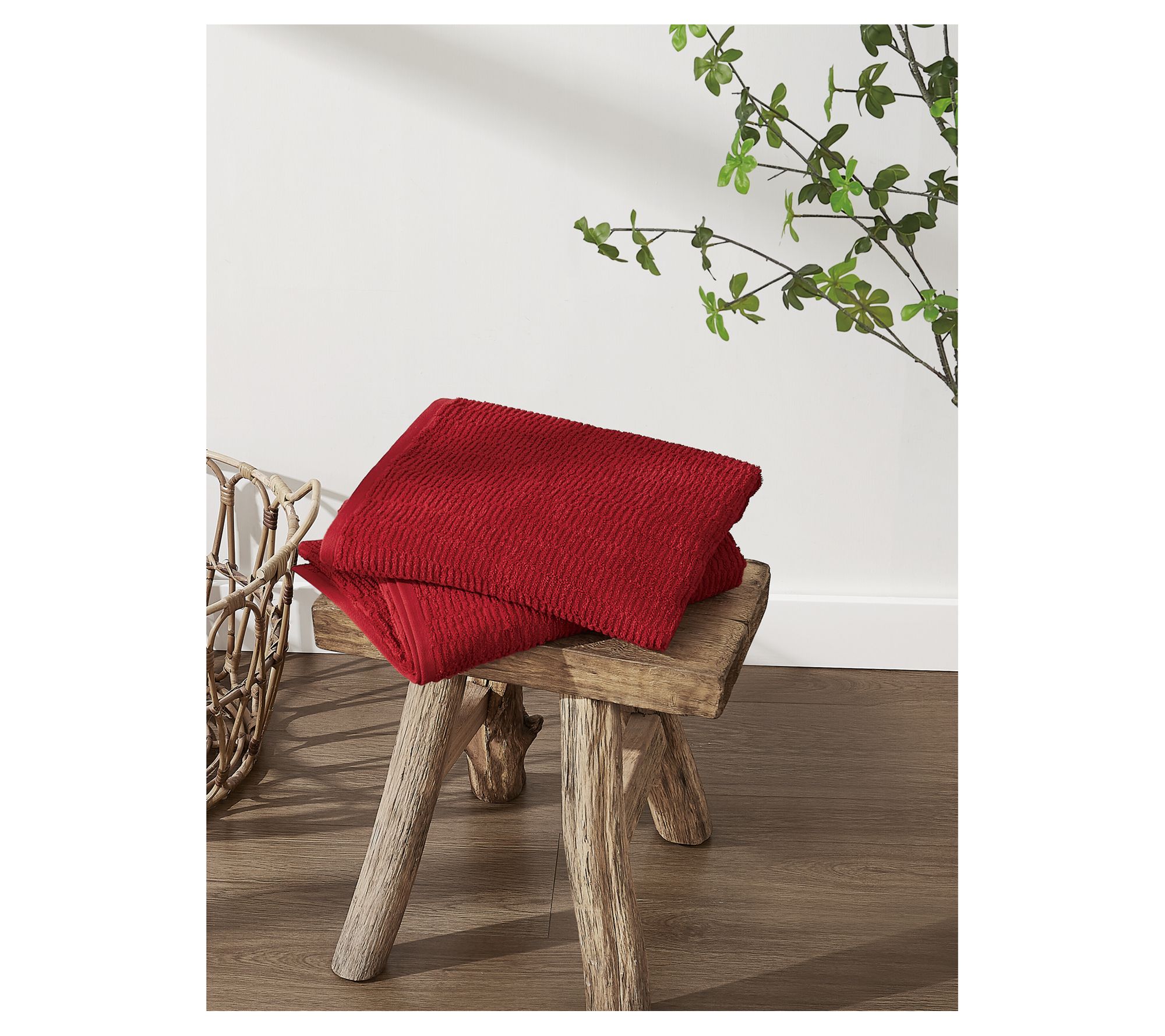 Truly Soft Textured Quick Dry 2 Pack Bath Towel  Set