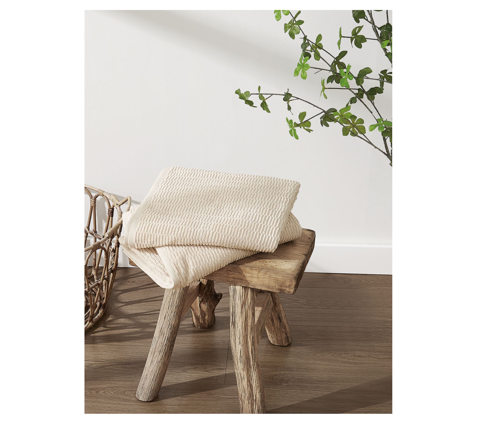 Truly Soft Textured Quick Dry 2 Pack Bath TowelSet